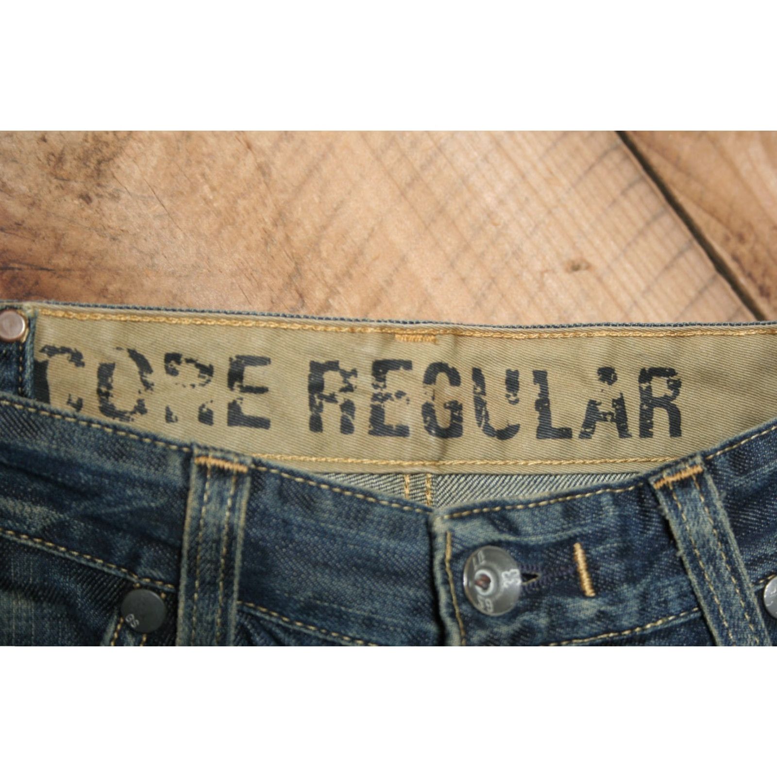 G-Star G-STAR RAW Core Regular Soiled Wash Blue Jeans Sz. 34x27 Bootcut Men Regular Denim Cotton Jeans Mens 1990s 2000s Size US 34 / EU 50 - 7 Thumbnail