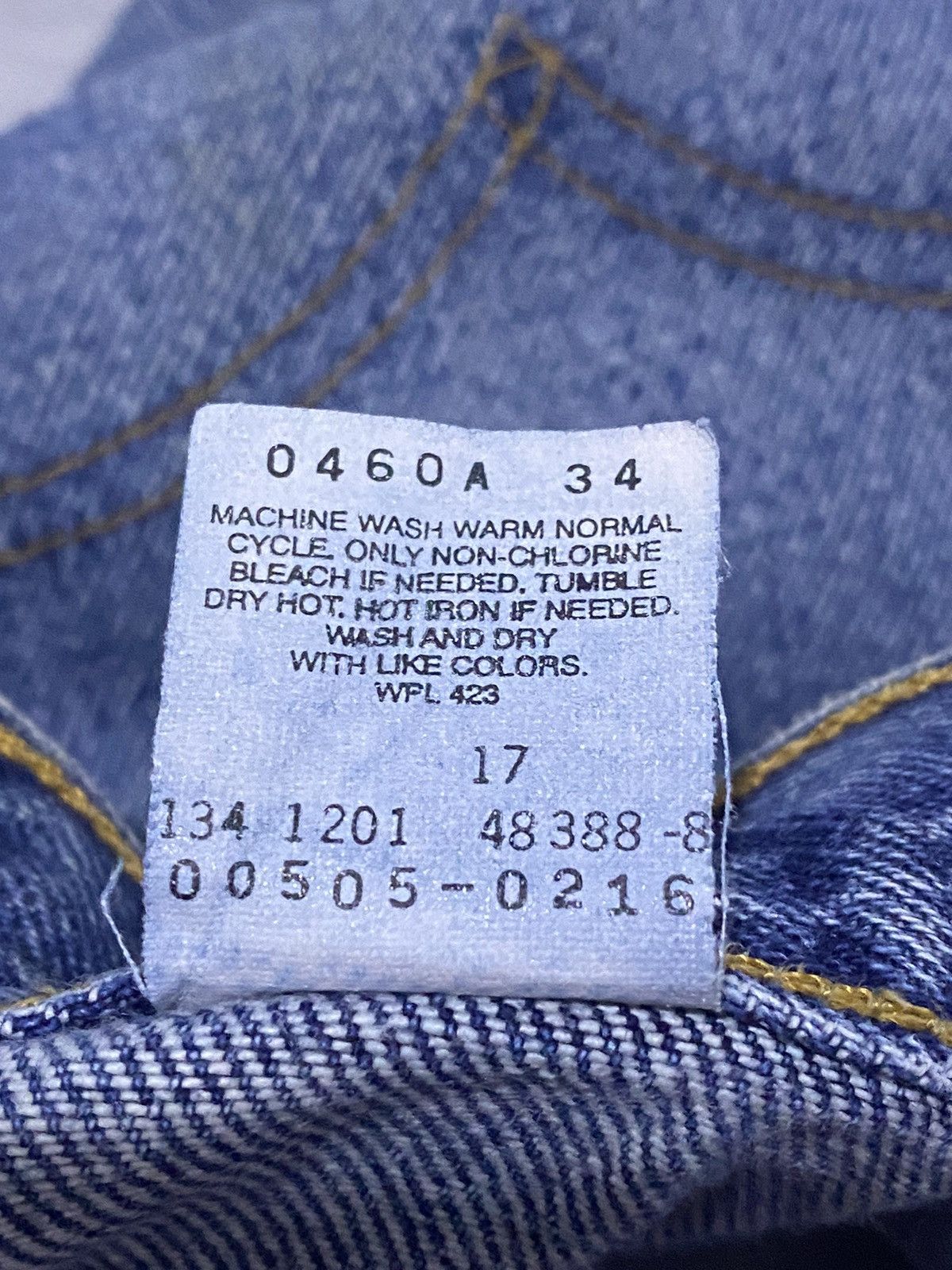 Levi's Vintage Clothing 2001 Levis Lot 505 distressed jeans LV001 Size US 34 / EU 50 - 11 Thumbnail