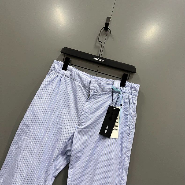 Prada Prada Blue and white striped trousers 2502-Nextarrow Size US 36 / EU 52 - 4 Thumbnail