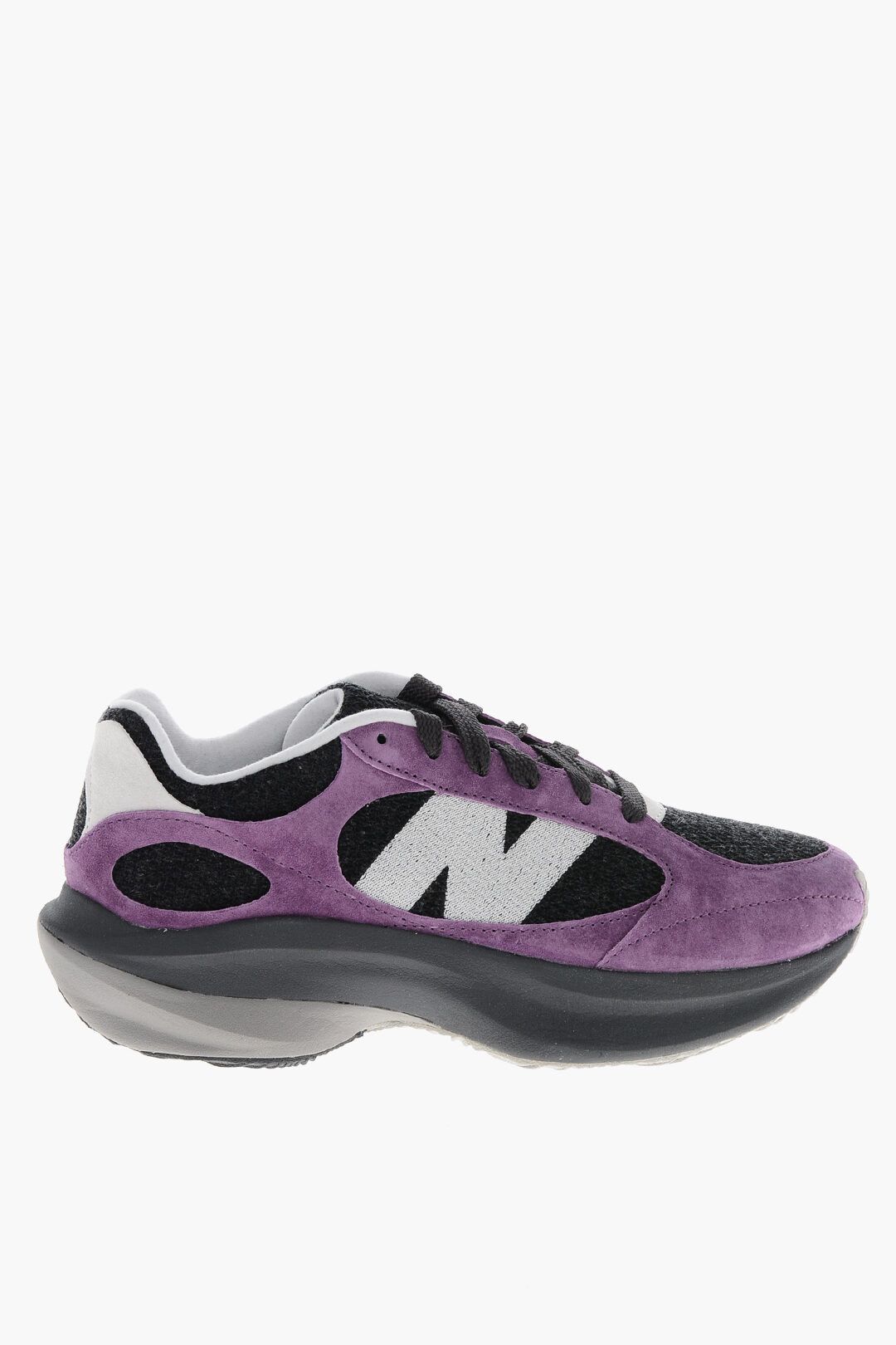 New Balance og1mm1125 Two-Tone Suede Low-Top Sneakers in Black/Purple Size US 11.5 / EU 44-45 - 1 Thumbnail