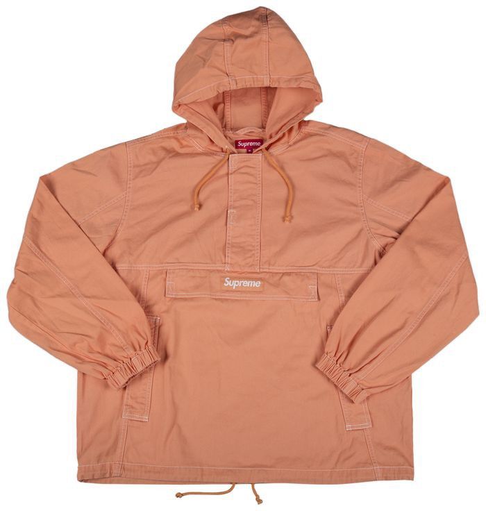 Supreme Supreme Anorak Contrast Stitch Twill Pullover ‘Peach’ Jacket Size US M / EU 48-50 / 2 - 1 Thumbnail
