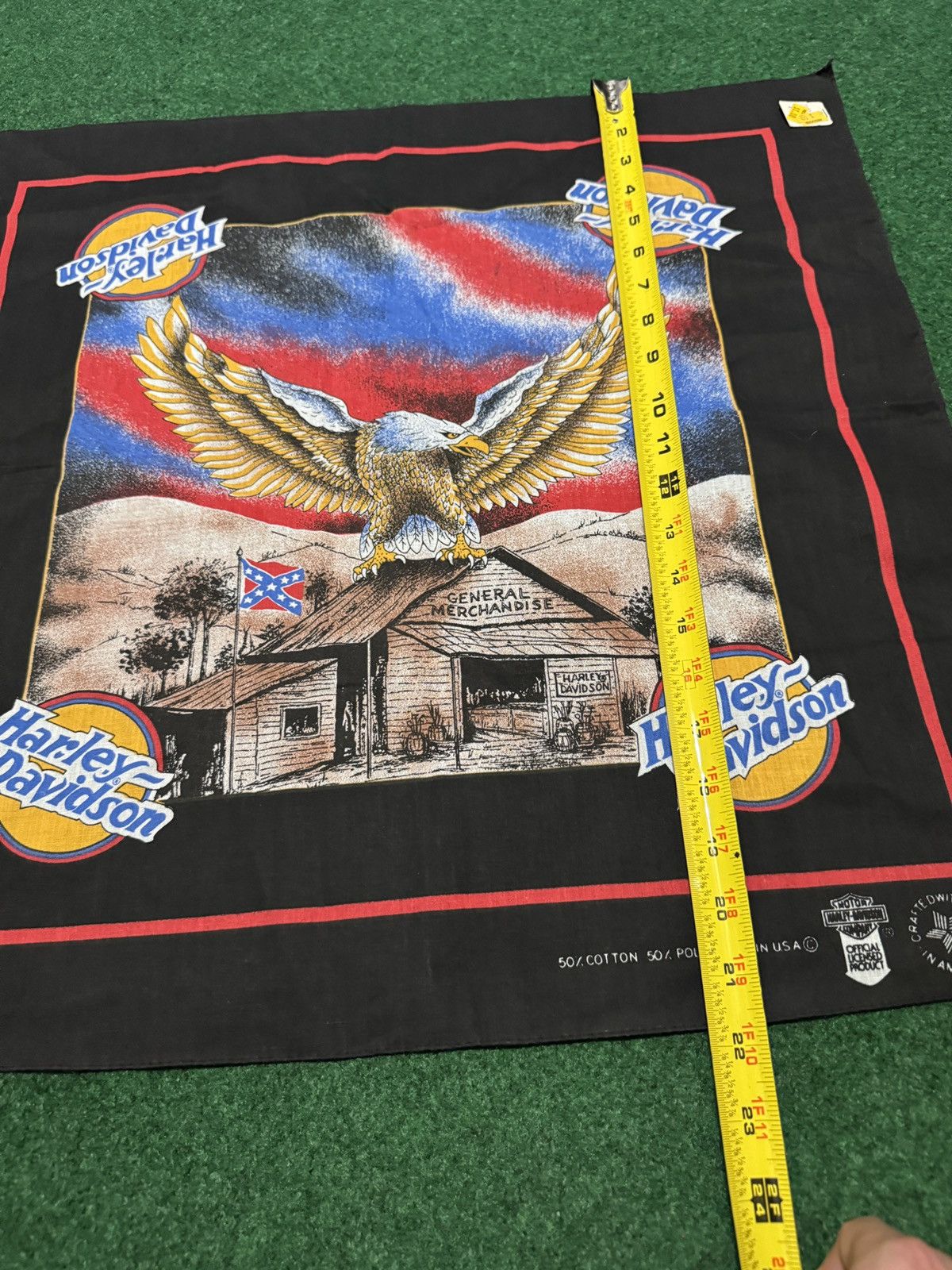 Harley Davidson × Vintage Vintage 90s Harley Davidson Retro Biker Motorcycle Bandana Size ONE SIZE - 7 Thumbnail