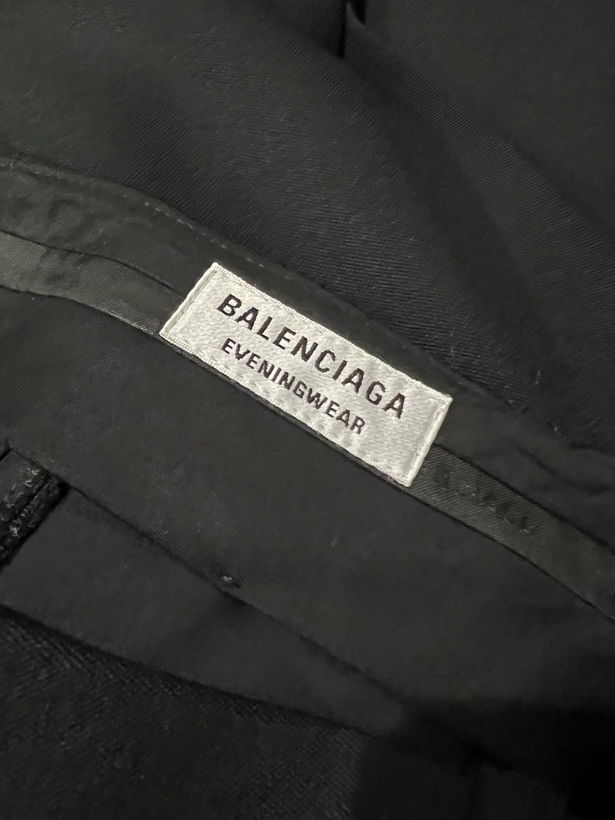Balenciaga Spring 22 Eveningwear Tuxedo Pants in Black (XS) Size US 28 / EU 44 - 4 Thumbnail