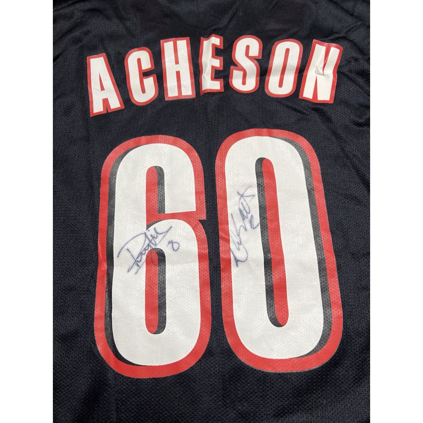Adidas Blazers Adidas Jersey Black 60 Acheson Signed XL Size US XL / EU 56 / 4 - 4 Thumbnail