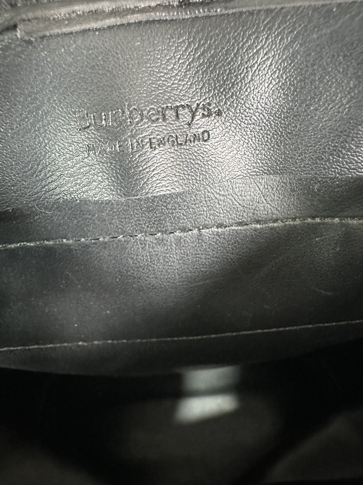 Burberry Burberry Nova Check Logo Embossed Backpack Navy/Black Size ONE SIZE - 9 Thumbnail