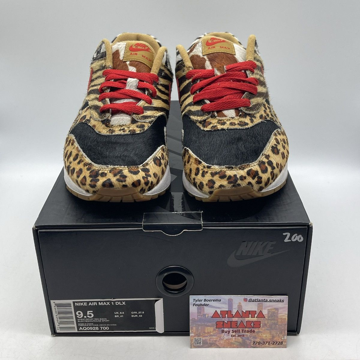 Atoms x air max DLX animal pack