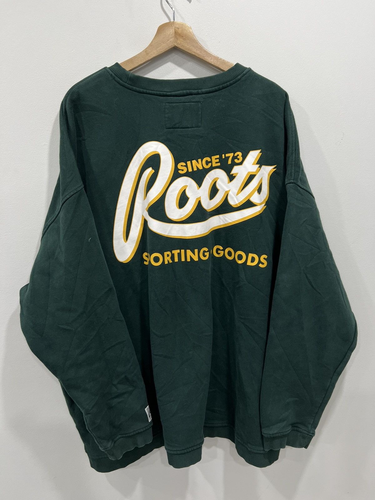 Roots Vintage Y2K Roots Sporting Goods Crenweck Sweater green xxl Size US XXL / EU 58 / 5 - 2 Thumbnail