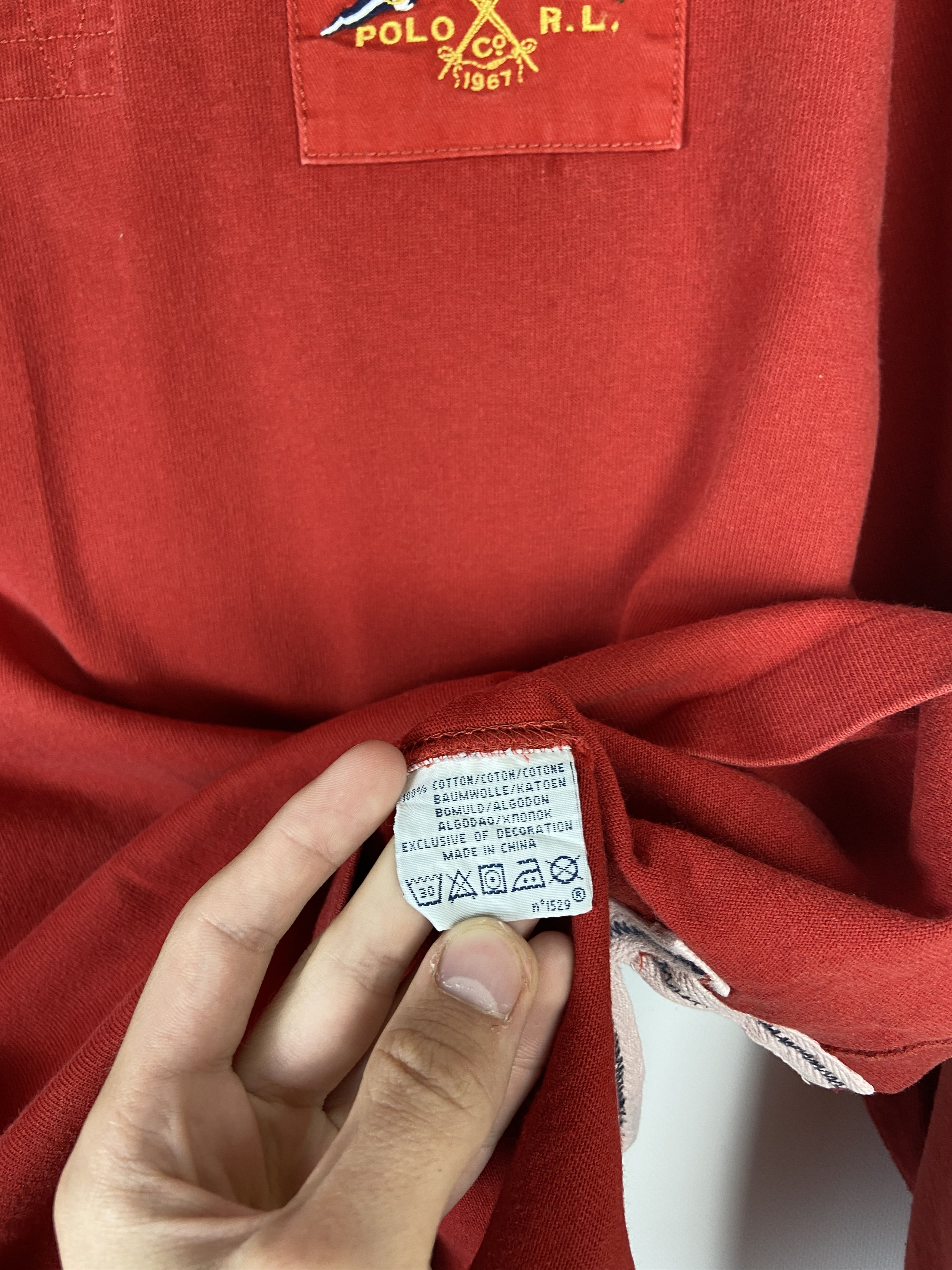 Polo Ralph Lauren Vintage 90s Polo Ralph Lauren Rugby Long Sleeve Shirt Size US L / EU 52-54 / 3 - 7 Thumbnail