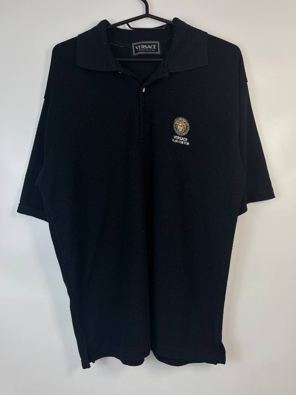 Versace VERSACE JEANS COUTURE Polo Shirt Black Medusa Logo Size XL Size US XL / EU 56 / 4 - 1 Thumbnail