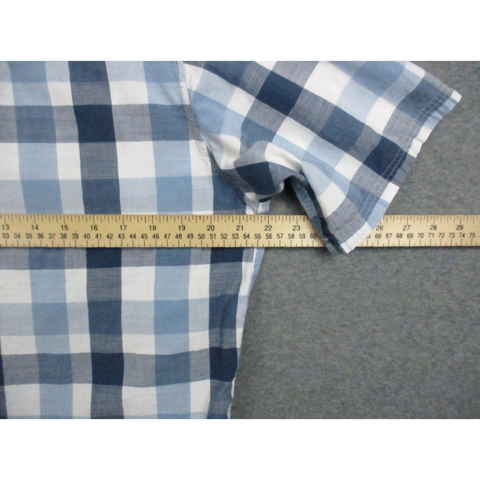 Mountain Khakis VINTAGE Mountain Khakis Shirt Medium Men's Button Cotton Blue Check Short Sleeve Size US M / EU 48-50 / 2 - 7 Thumbnail