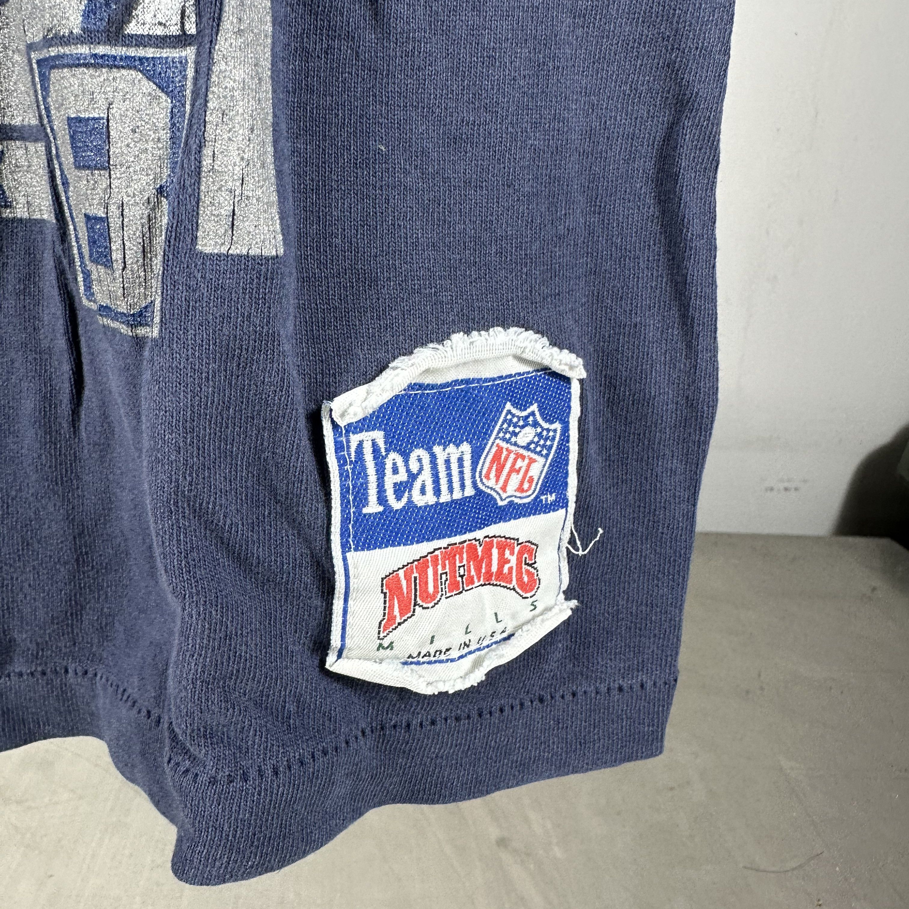 Vintage Vintage 90s Troy Aikman Dallas Cowboys NFL Nutmeg T-Shirt Size US M / EU 48-50 / 2 - 8 Thumbnail