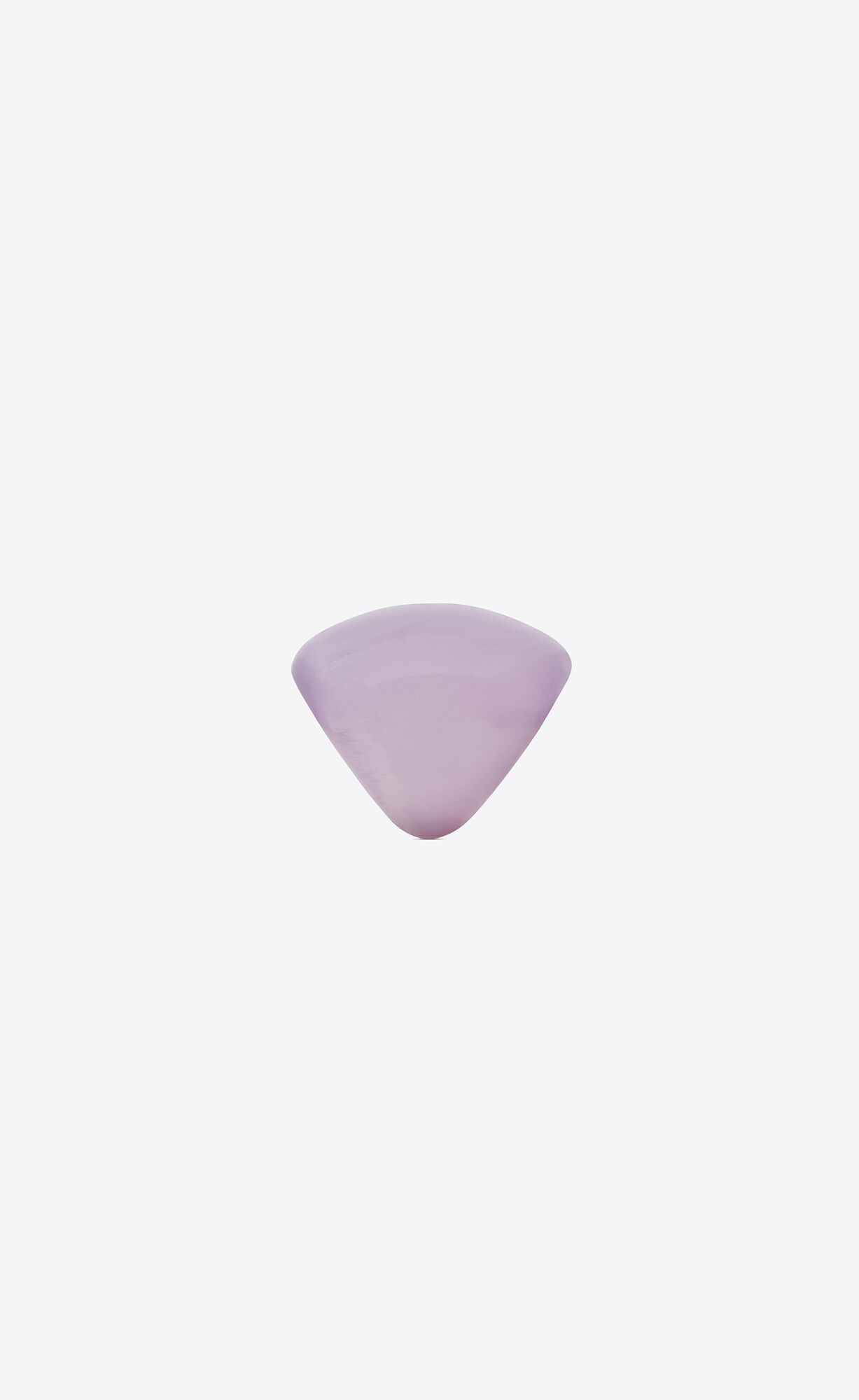 Saint Laurent Paris o1smrcs1224 Size: OS / Egg Ring In Resin in Milky Lilac Size ONE SIZE - 2 Thumbnail
