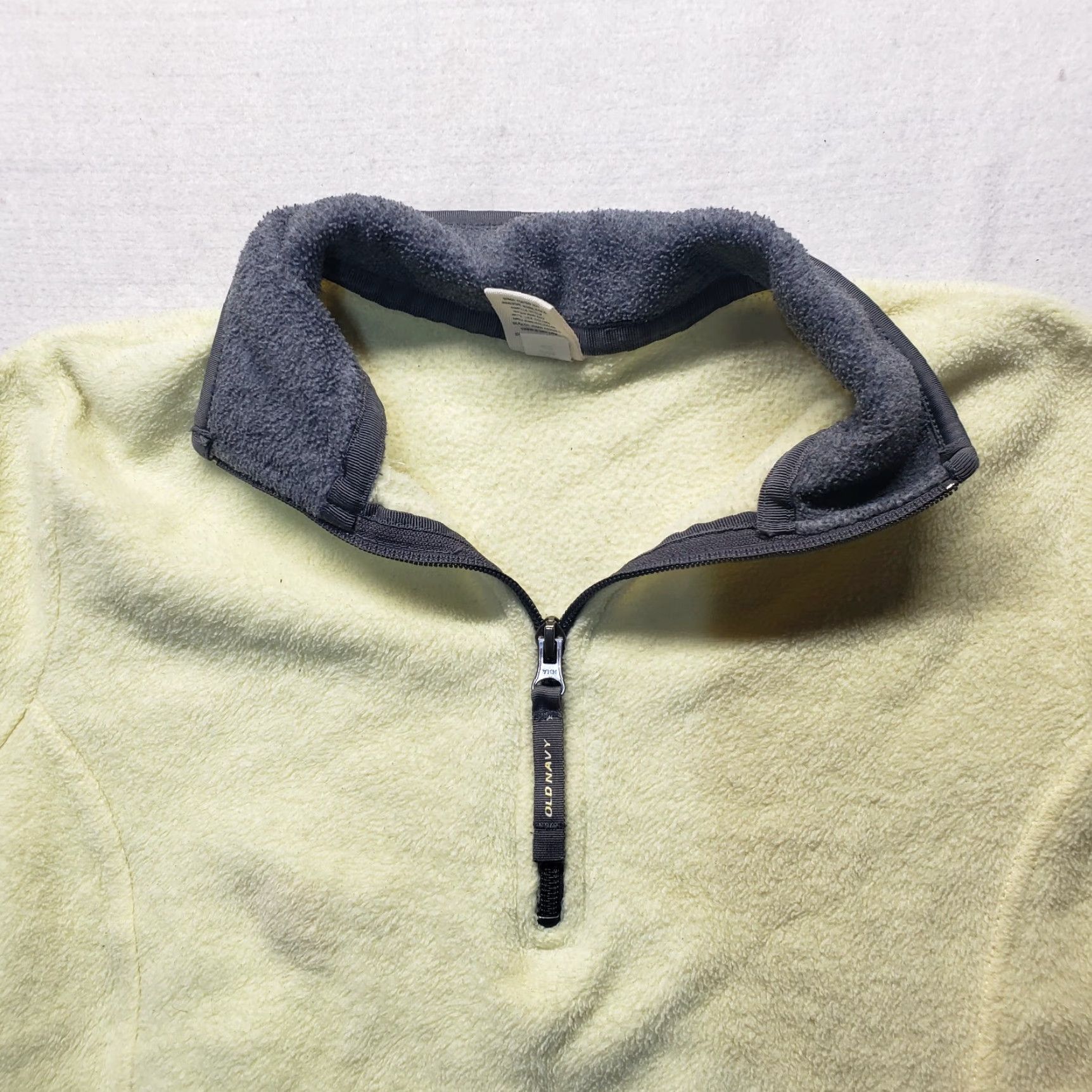 Old Navy Old Navy Green Yellow 1/4 Zip Pullover Sweater Women L Size Green Pullover Sweater 1/4 Zip Lightweight Adult Women Size L / US 10 / IT 46 - 2 Thumbnail