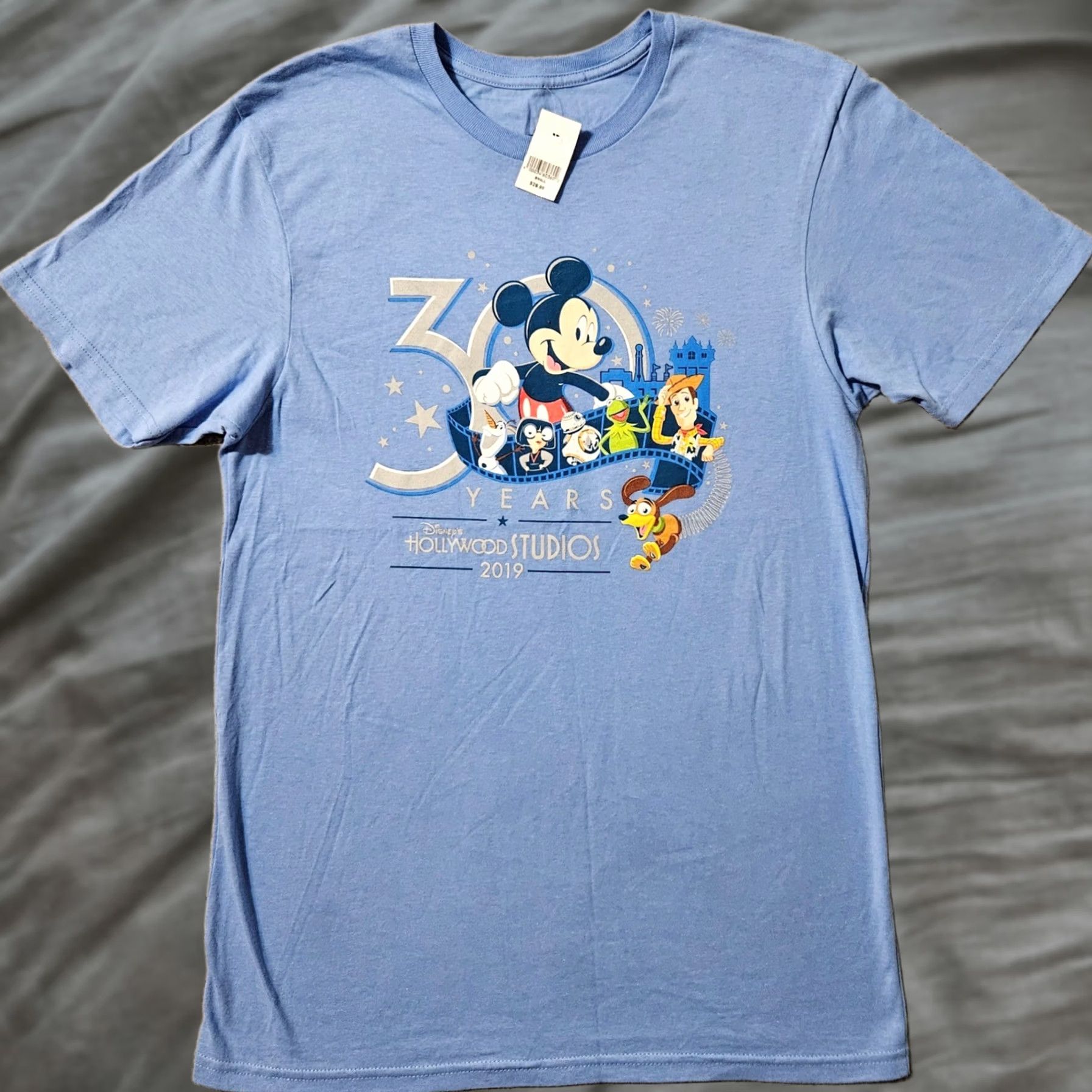 Disney Disney Hollywood Studios 30th Anniversary Adult T-Shirt Mickey Mouse 2019 Small Blue Mens Size US S / EU 44-46 / 1 - 1 Thumbnail
