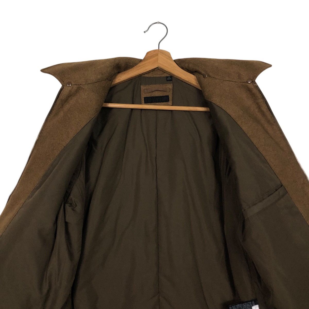 Japanese Brand 📌Rich Brown Vintage Wool Bomber Jacket Uniqlo Issey Miyake Size US M / EU 48-50 / 2 - 15 Thumbnail