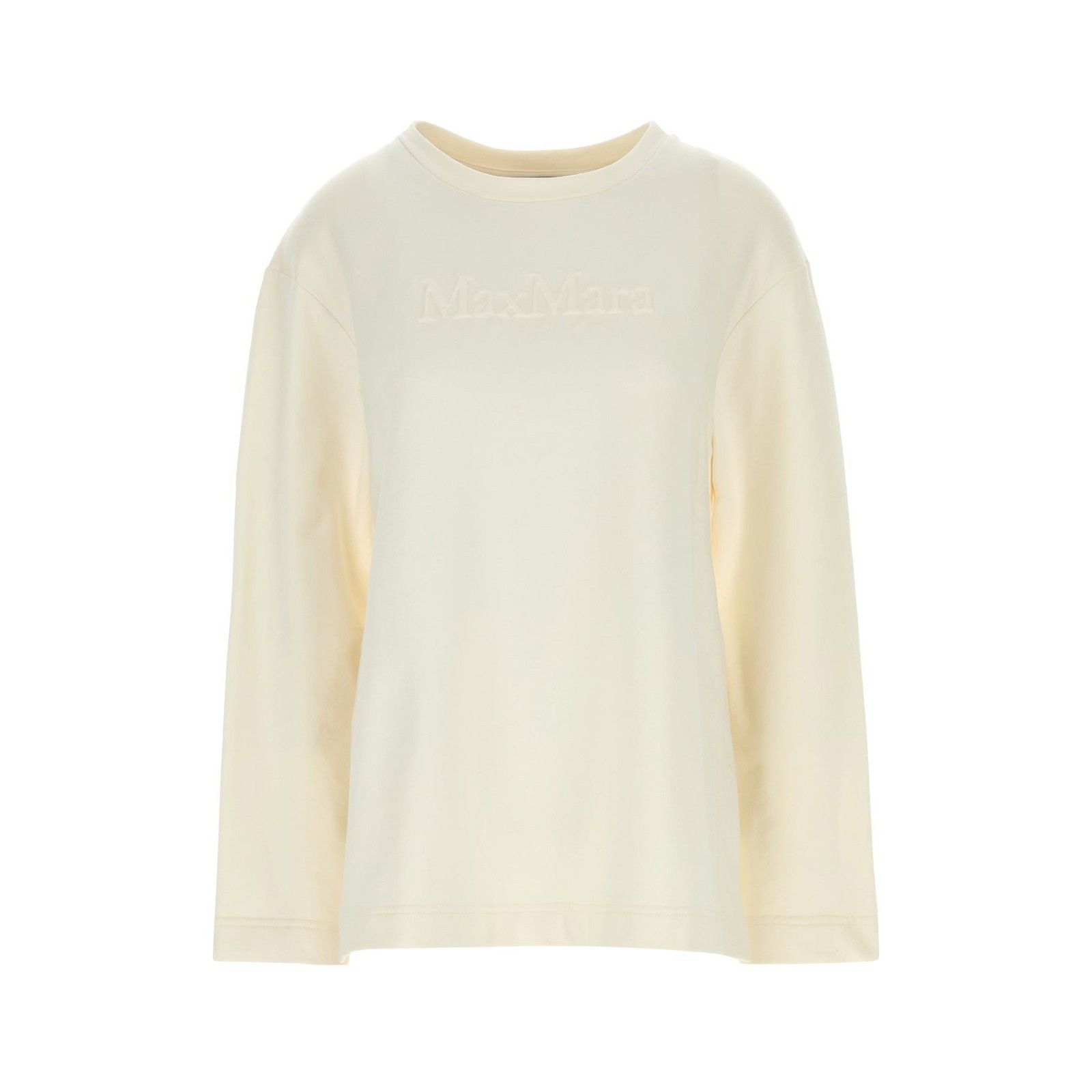 Max Mara MAX MARA Ivory Silk Blend Berma Sweatshirt New & Authentic ( Size XS / US 0-2 / IT 36-38 - 1 Thumbnail