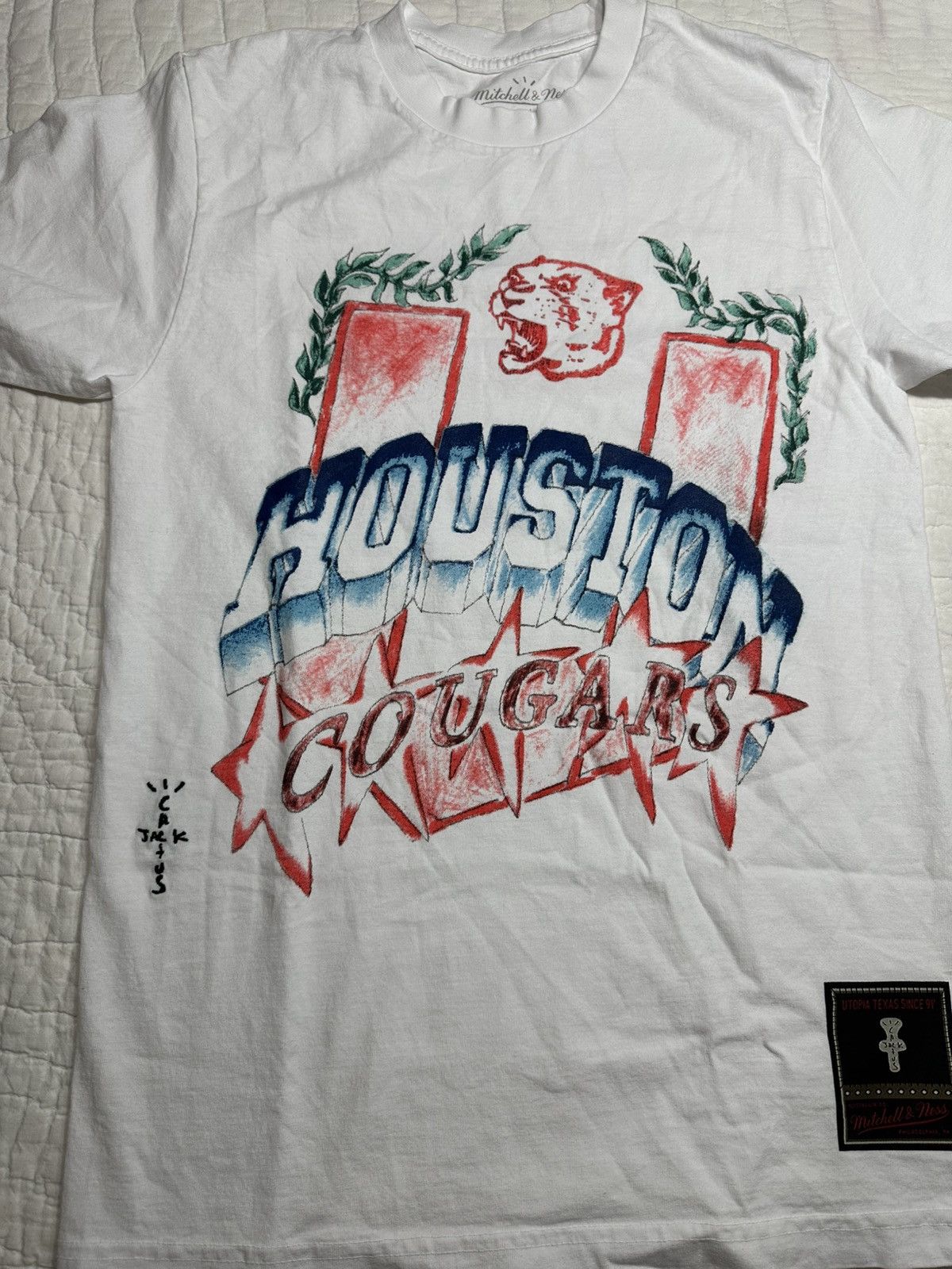 Mitchell & Ness × NCAA × Travis Scott Travis Scott Mitchell and Ness Houston Tee/ Small Size US S / EU 44-46 / 1 - 4 Thumbnail