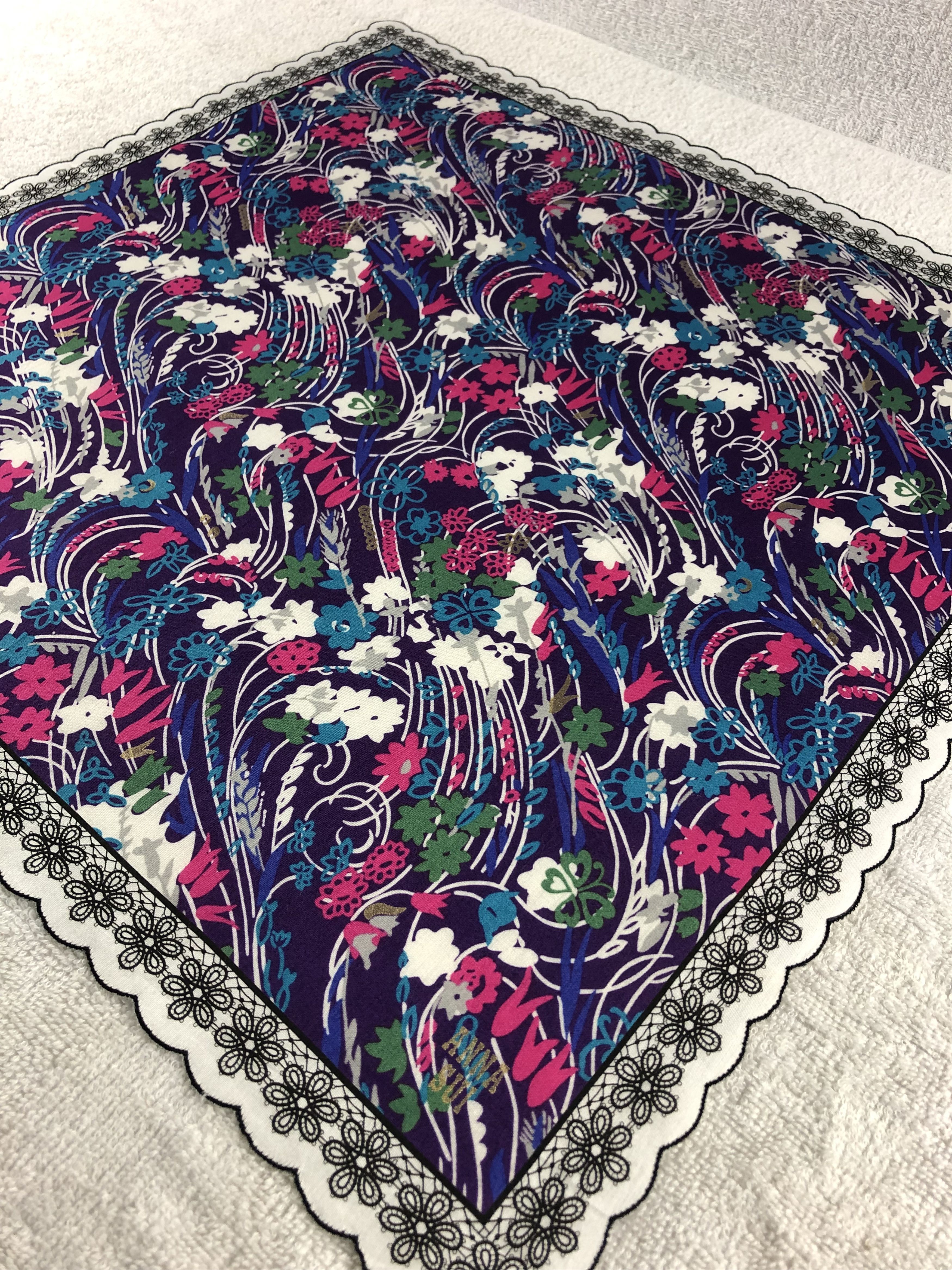 Anna Sui × Vintage Anna Sui Handkerchief / Bandana / Neckerchief Size ONE SIZE - 4 Thumbnail