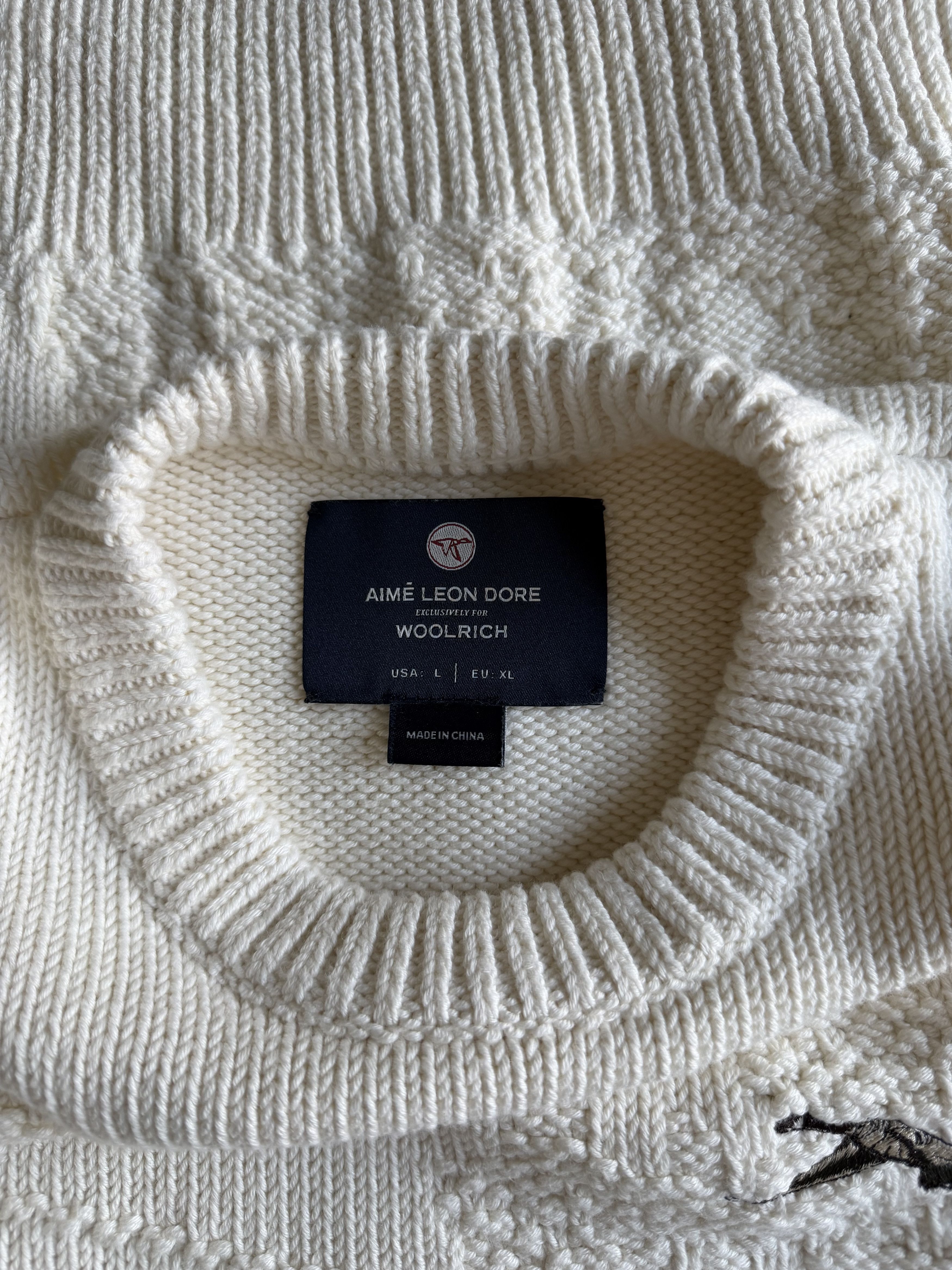 Aime Leon Dore × Woolrich Woolen Mills Aime Leon Dore Woolrich Lodge Sweater in White Size US L / EU 52-54 / 3 - 8 Thumbnail