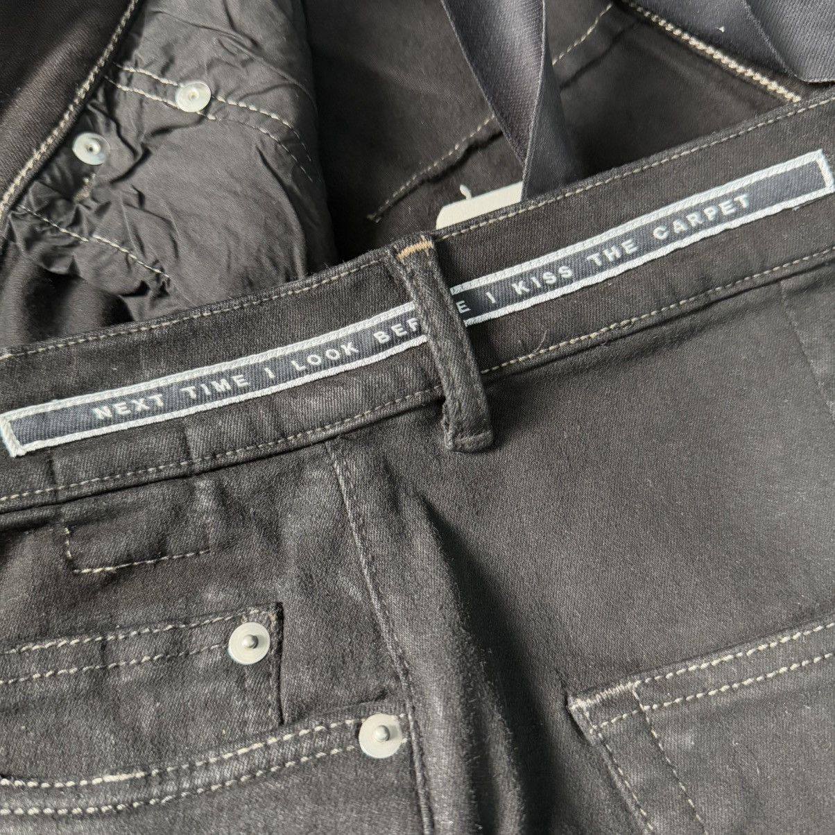 Rick Owens Rick owens -“NEXT TIME I LOOK BEFORE I KISS THE CARPET”Bolan Size US 32 / EU 48 - 9 Thumbnail