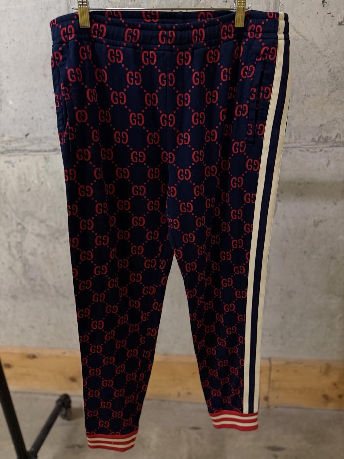 Gucci Size XXL Gucci Sweat Pants Jogger Mens Red Blue Cross Style Size 40" / US 18 - 2 Thumbnail