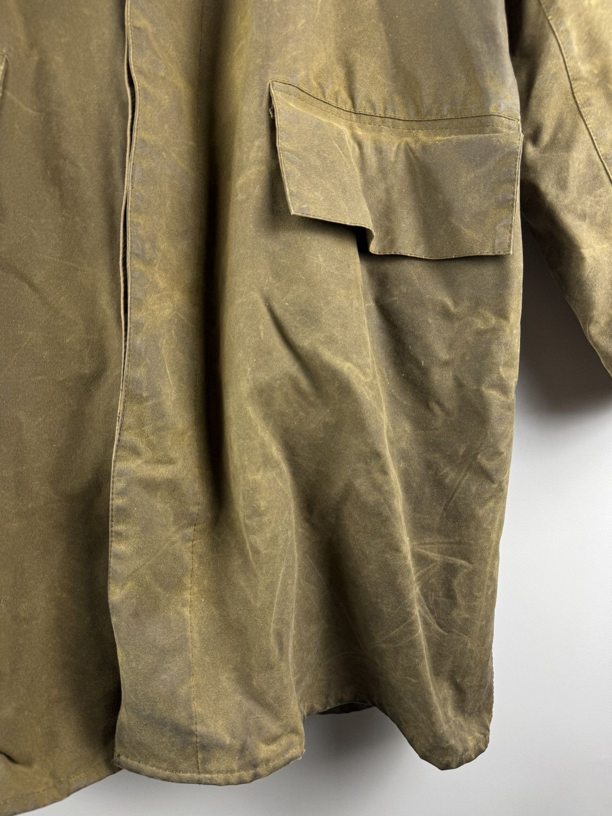 Barbour Vintage Barbour 3/4 Coat Wax A240 Oiled Jacket Size US L / EU 52-54 / 3 - 4 Thumbnail