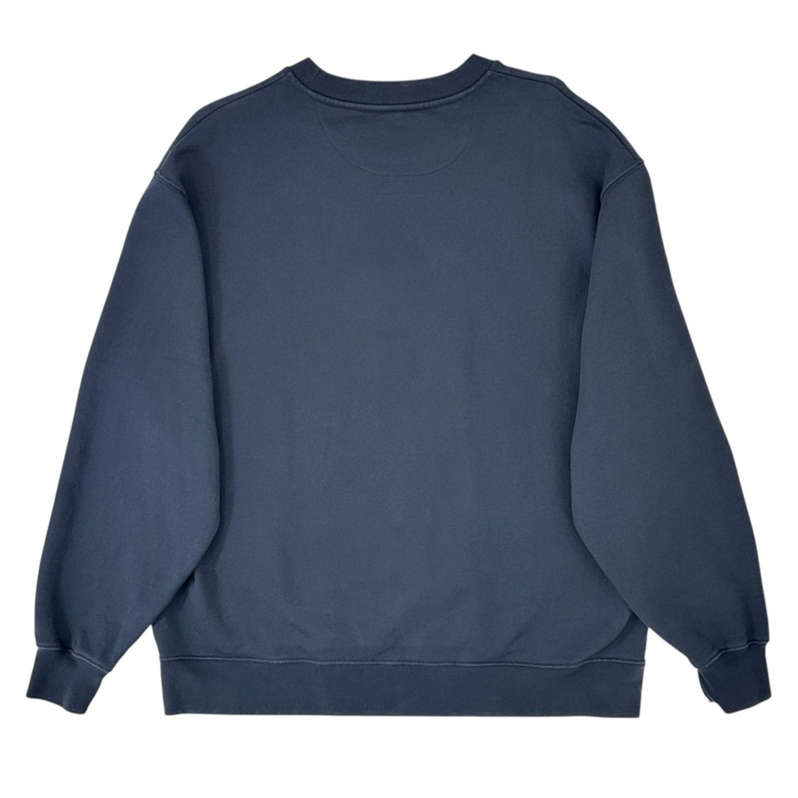 DANCER Flower Logo Crew Sweat in Dark Navy - Embroidered Sweatshirt Size US XL / EU 56 / 4 - 4 Thumbnail