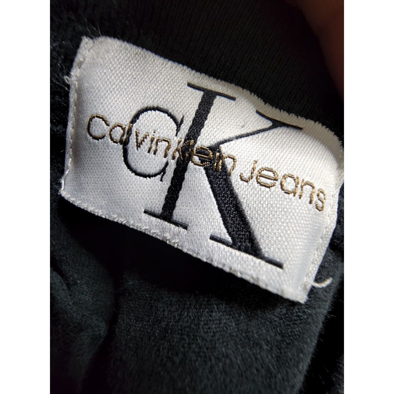 Calvin Klein VINTAGE Calvin Klein CK Logo Graphic T-Shirt Mens XL 90s Black Cotton Crew Neck Short Sleeve Size US XL / EU 56 / 4 - 3 Thumbnail