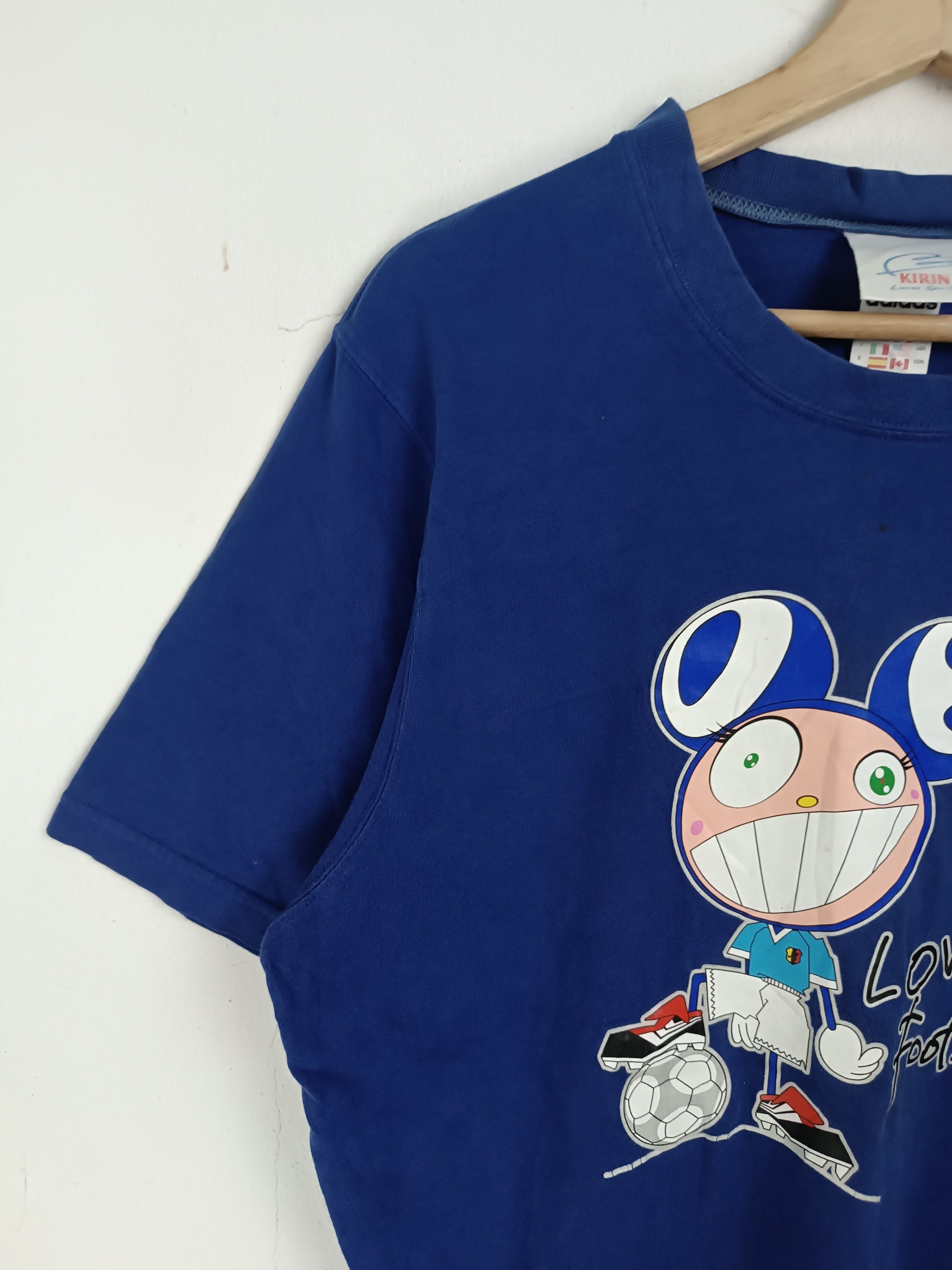 Vintage VINTAGE 90'S KIRIN JAPAN X MURAKAMI TAKASHIPOM FOOTBALL TEE Size US L / EU 52-54 / 3 - 5 Thumbnail