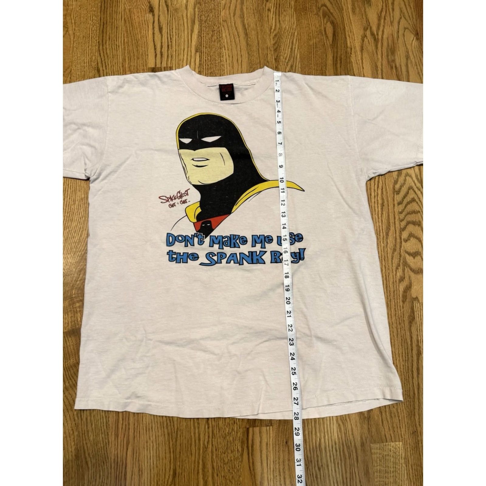 Vintage VINTAGE Space Ghost Coast Spank Ray T Shirt XL Mens 90s Cream Short Sleeve Cartoon Network Size US XL / EU 56 / 4 - 4 Thumbnail
