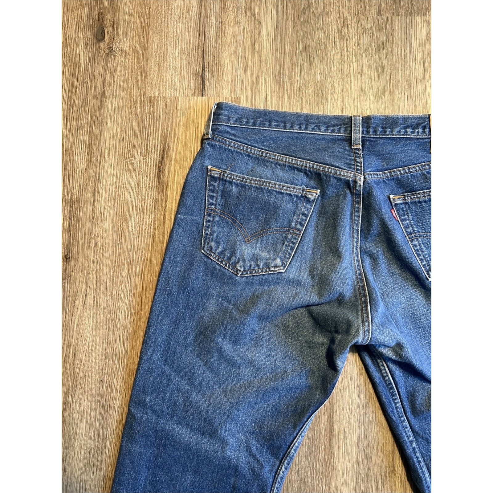Levi's Vintage Levis 501 Jeans 34x26 90s Blue USA Made Denim Hige Size US 34 / EU 50 - 2 Thumbnail