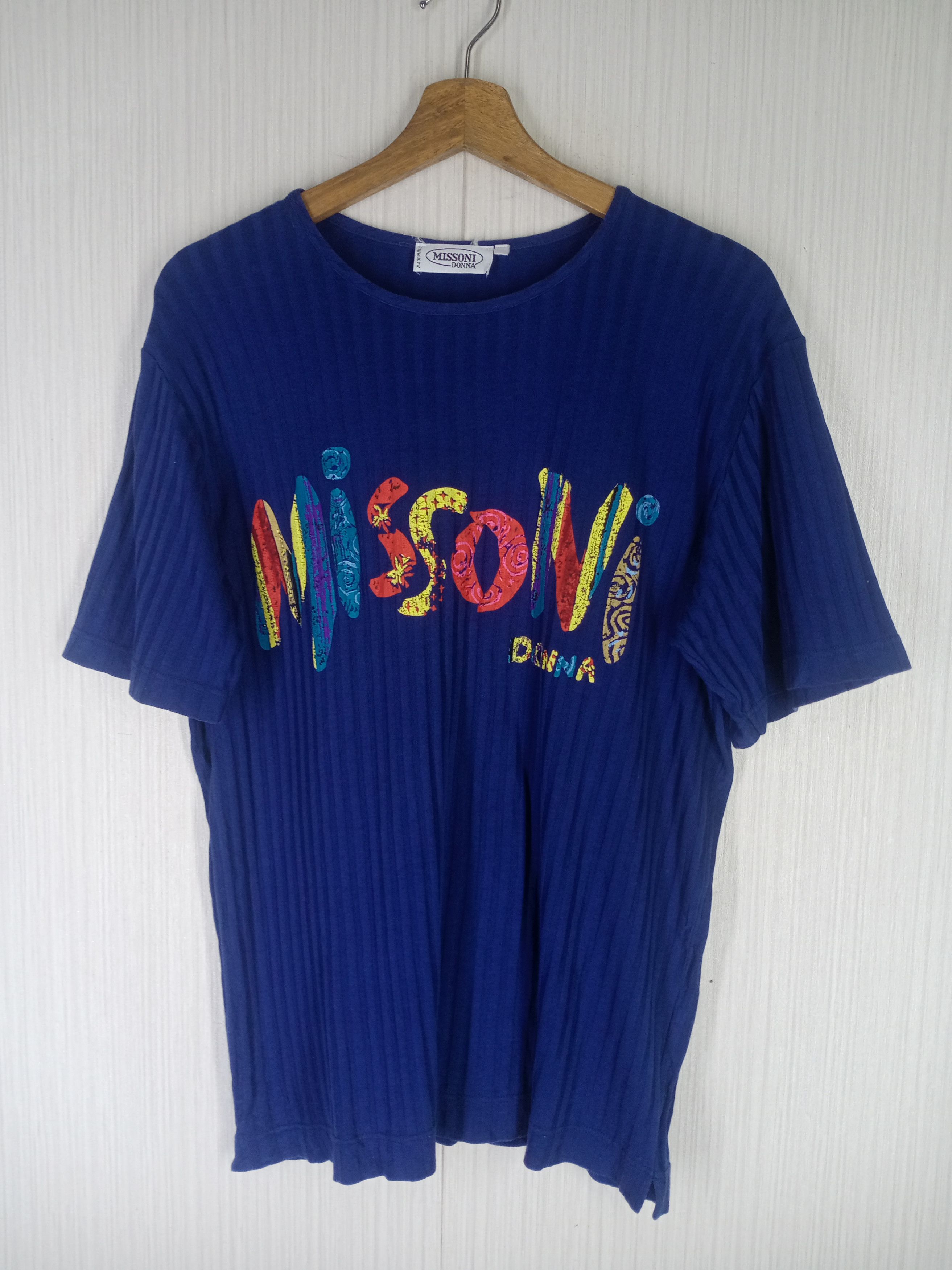 Missoni Rare Vintage 90s Missoni Donna Tshirt Size US M / EU 48-50 / 2 - 3 Thumbnail