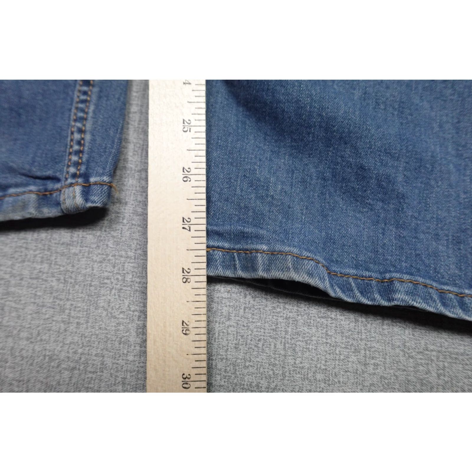 Levi's Levi's 505 Regular Jeans Mens 36x28 Blue Straight Dark Wash Rancher Western Jeans Size US 36 / EU 52 - 6 Thumbnail