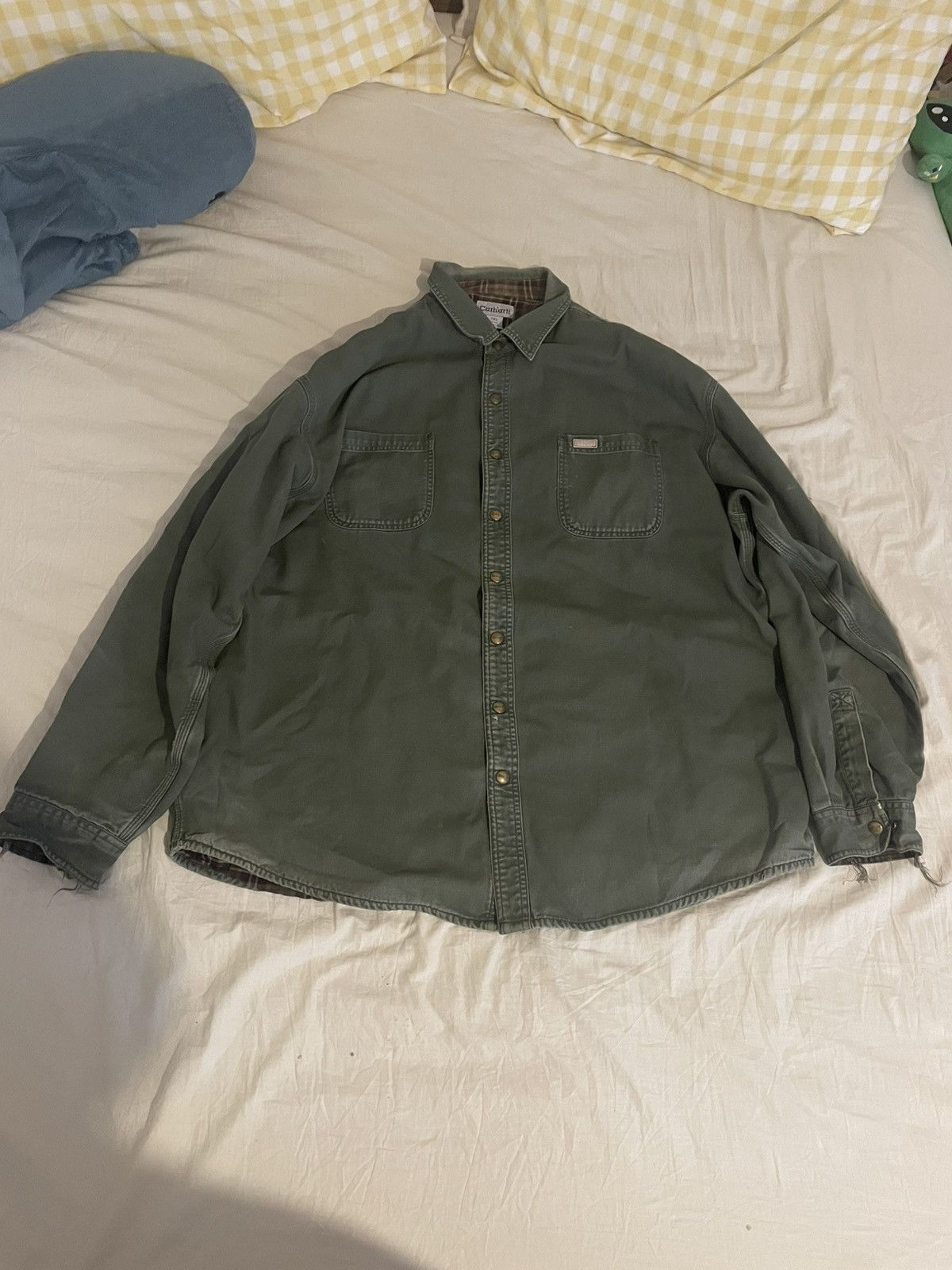 Carhartt Carharrt flannel lined work shirt Size US XXL / EU 58 / 5 - 1 Thumbnail