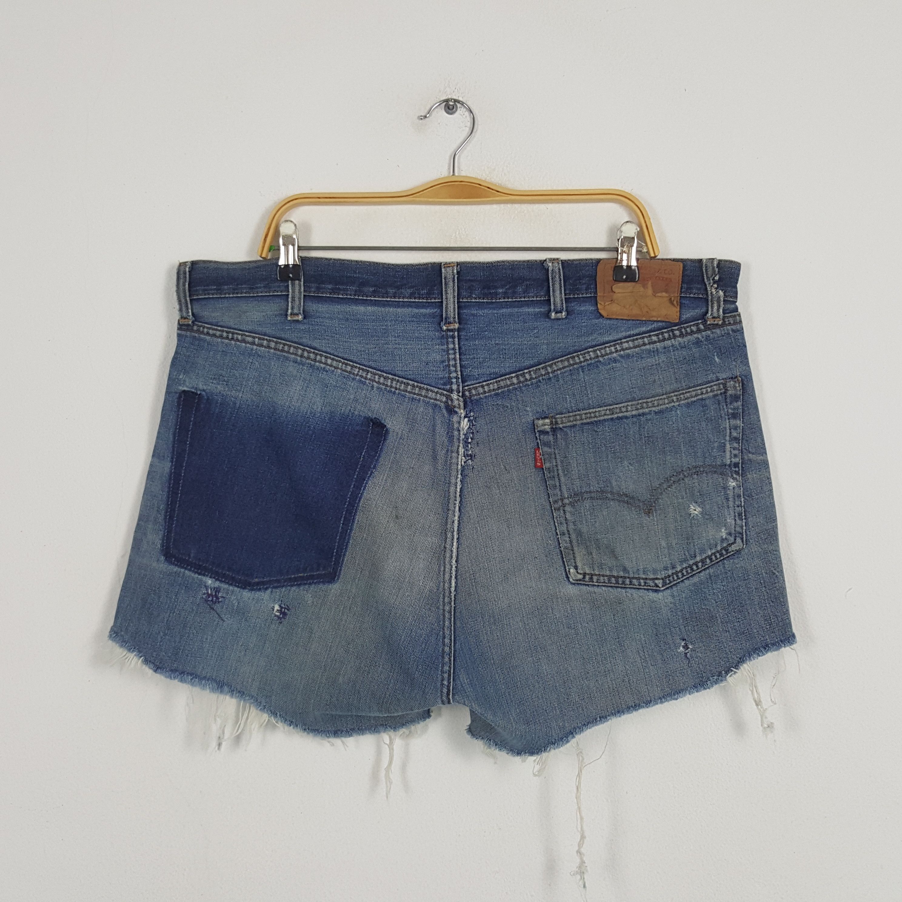 Levi's × Vintage Vintage Levi's 501 Ameircan Brand Big E Short Denim Jeans Size 40" / US 18 - 3 Thumbnail