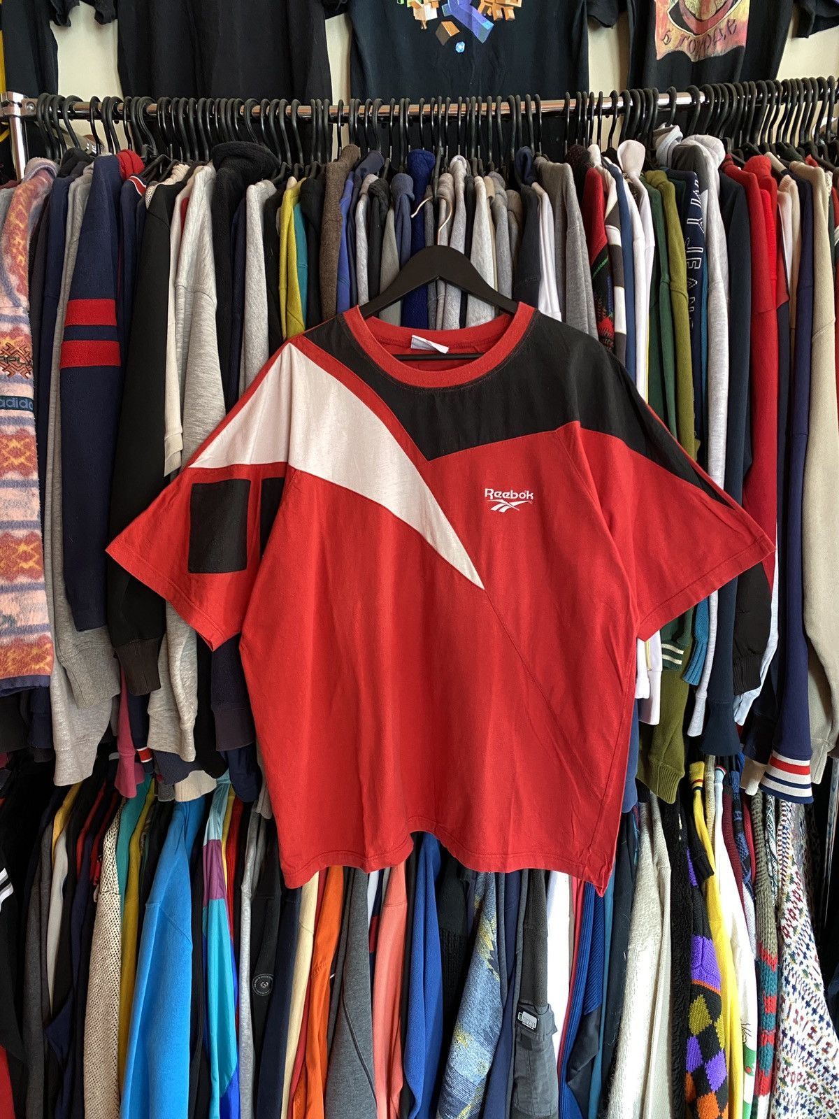 Reebok VINTAGE REEBOK BIG LOGO BAGGY T-shirt 90s Size US XXL / EU 58 / 5 - 1 Thumbnail