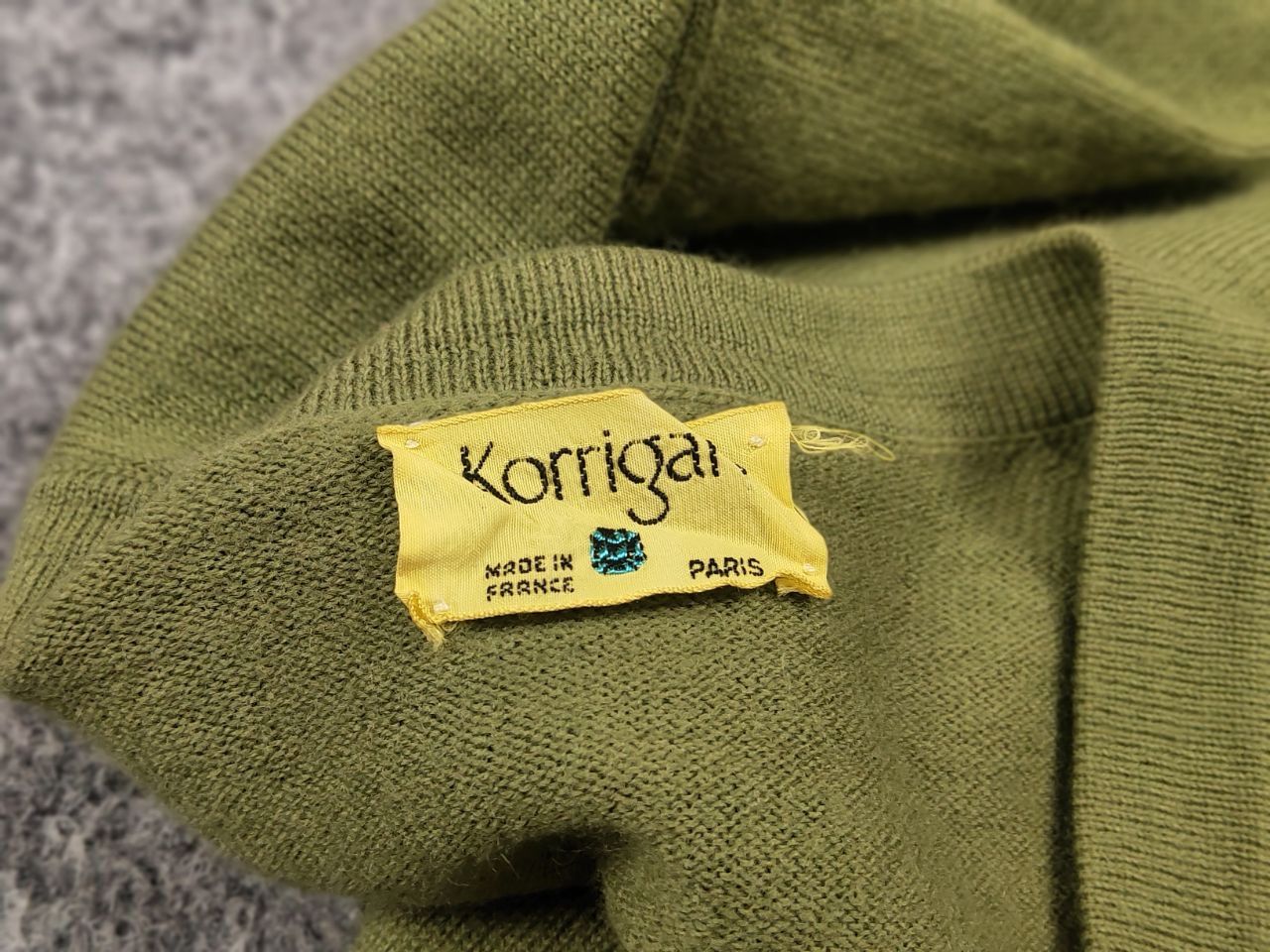 Japanese Brand Vintage 60s Korrigan Green Button Cardigan kurt cobain style Size S / US 4 / IT 40 - 11 Thumbnail