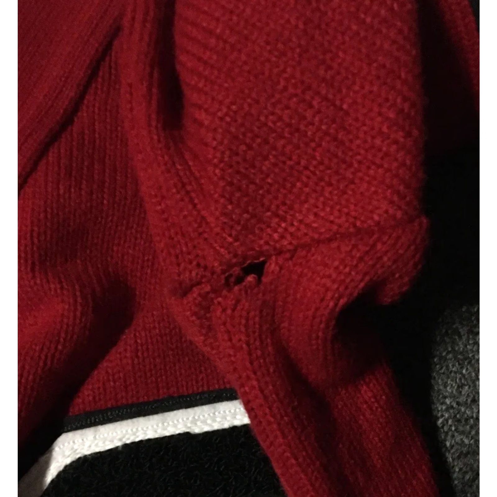 Vintage VINTAGE Track & Field Sweater Shirt Mens S Red 90s 80s Varsity Letterman Knit Cardigan Football College USA Summer/Autumn/ Winter Size US S / EU 44-46 / 1 - 4 Thumbnail