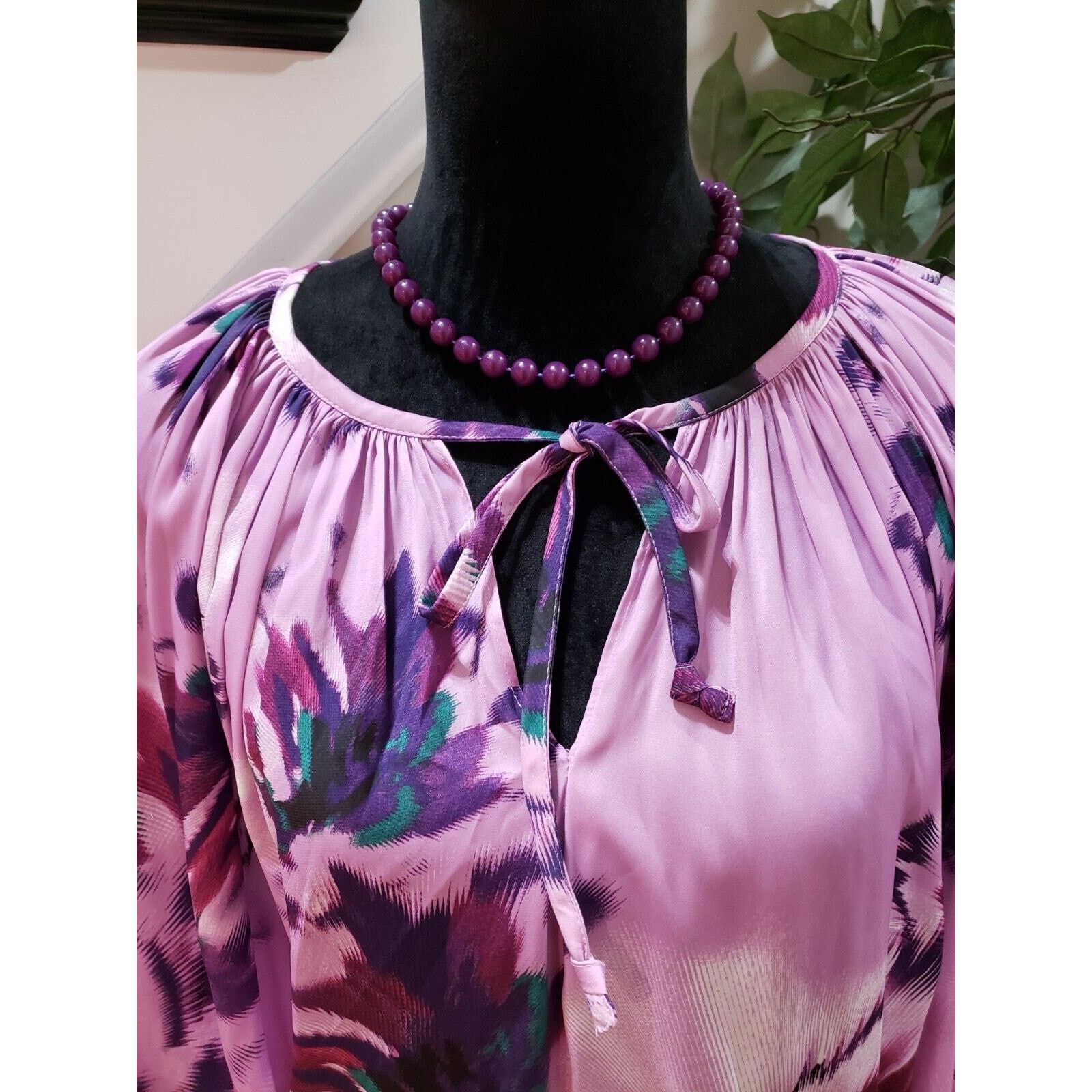 Jennifer Lopez Jennifer Lopez Round Neck Long Sleeve Top Blouse Size M Size M / US 6-8 / IT 42-44 - 2 Thumbnail