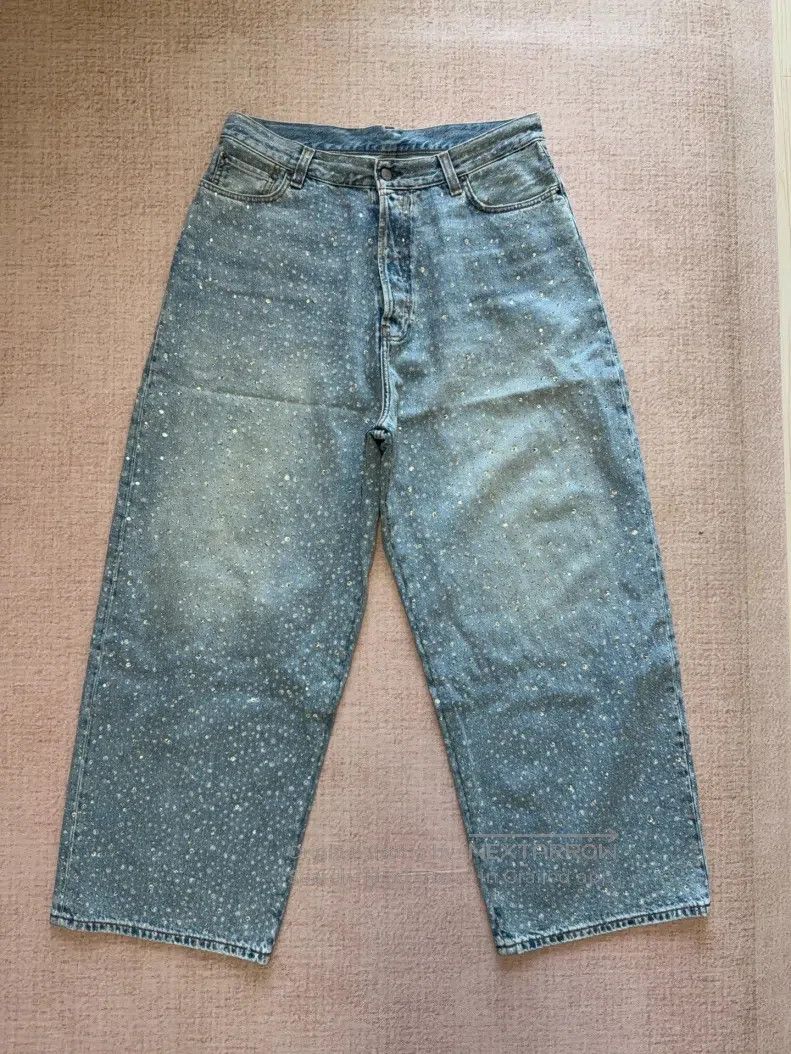 Acne Studios Acne Studios Heavily Beaded Wide Leg Denim Pants Size 27" / US 4 / IT 40 - 2 Thumbnail
