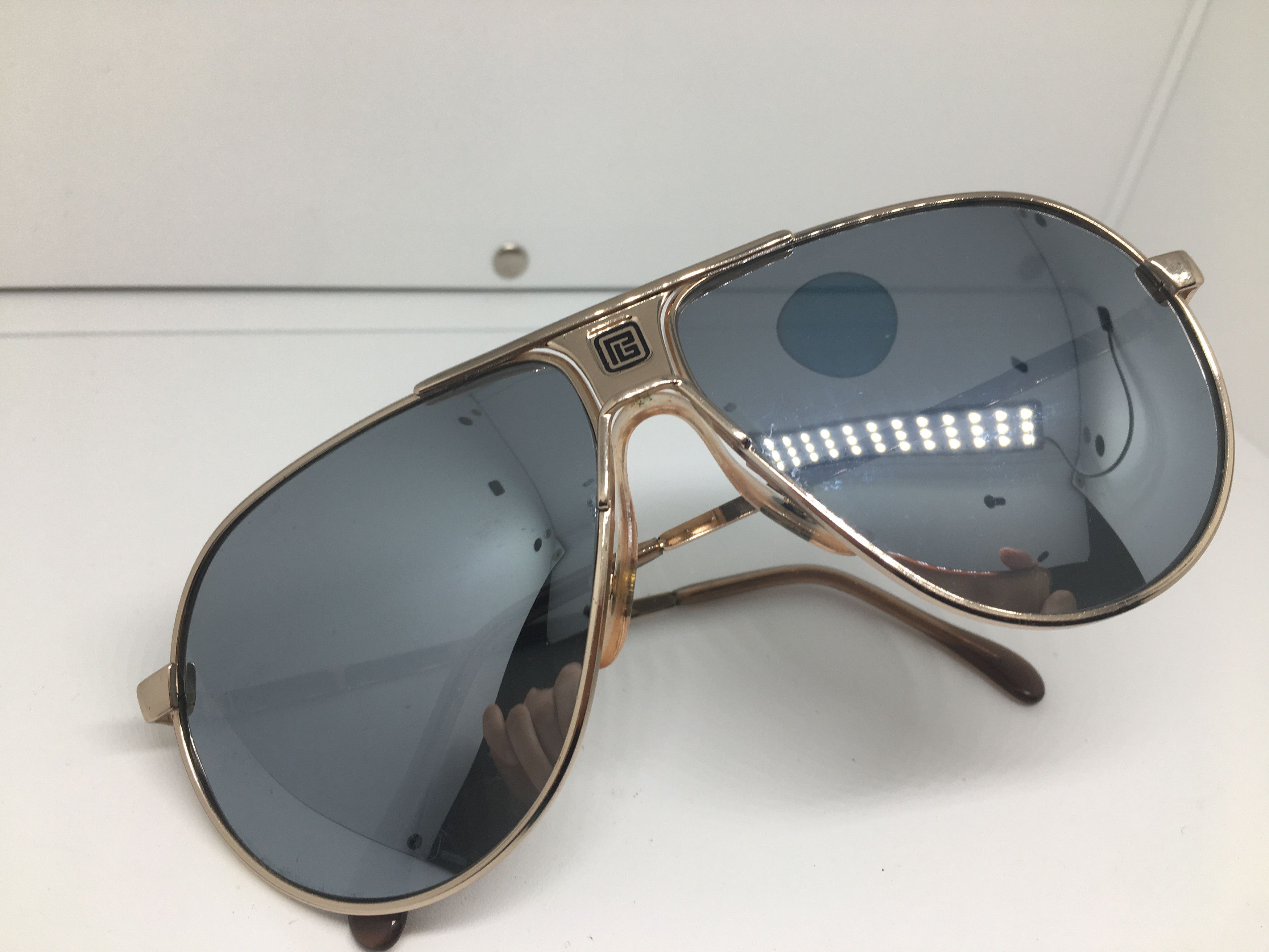Vintage Vintage Pierre Balmain Paris 1502 Aviator Sunglasses Frame Size ONE SIZE - 7 Thumbnail