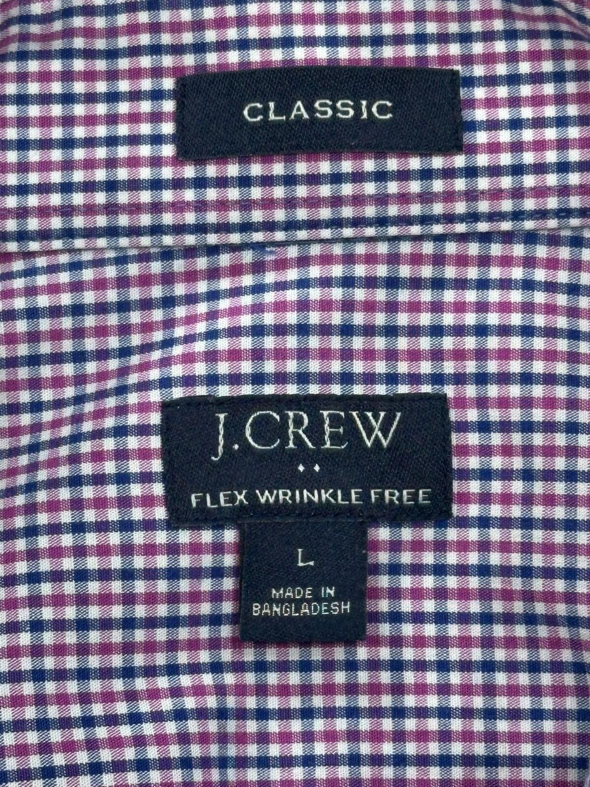 J.Crew J Crew Classic Check Flex Wrinkle Free Button Up Mens L Size US L / EU 52-54 / 3 - 6 Thumbnail