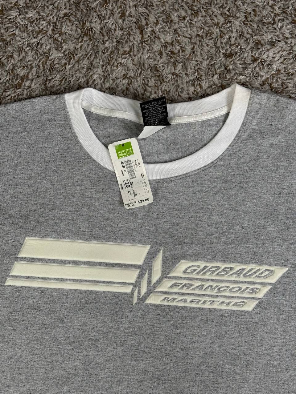 Marithé François Girbaud Graphic Logo Gray T-ShirtHip Hop