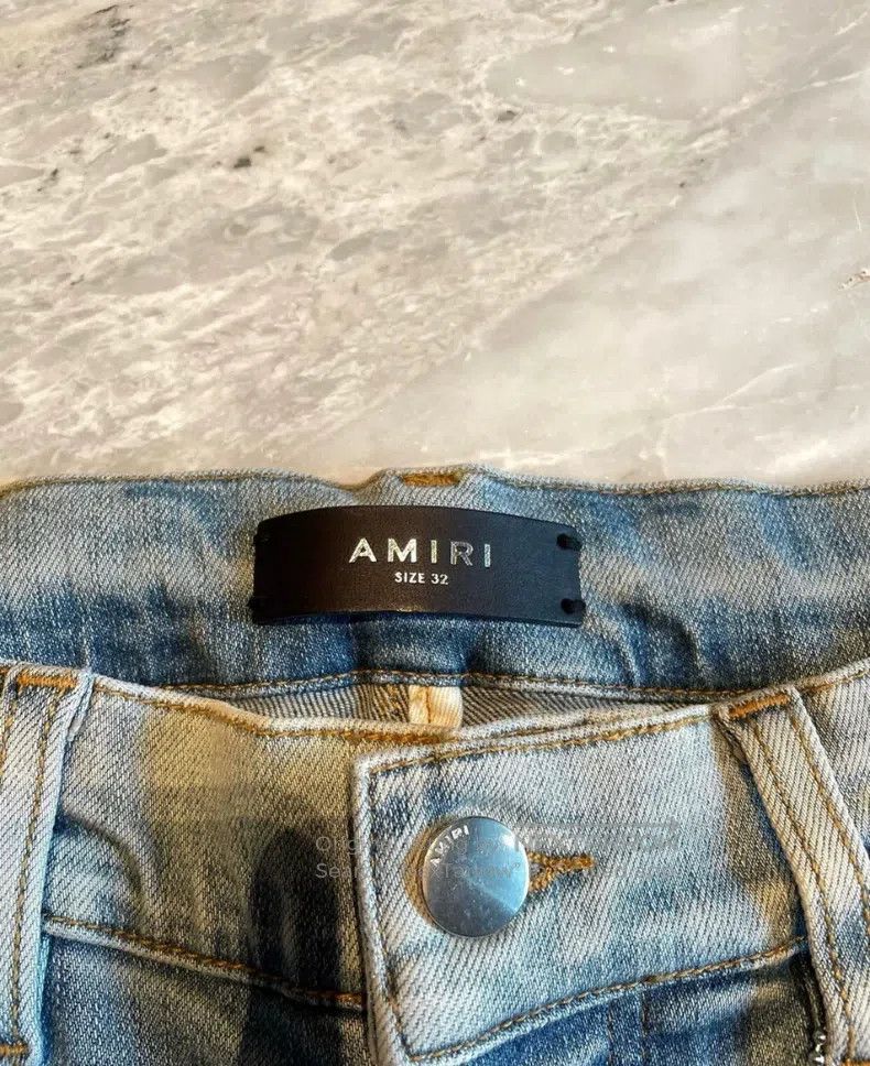 Amiri Amiri Classic Rainbow Patchwork Denim Jeans, Size 32 Size US 32 / EU 48 - 2 Thumbnail