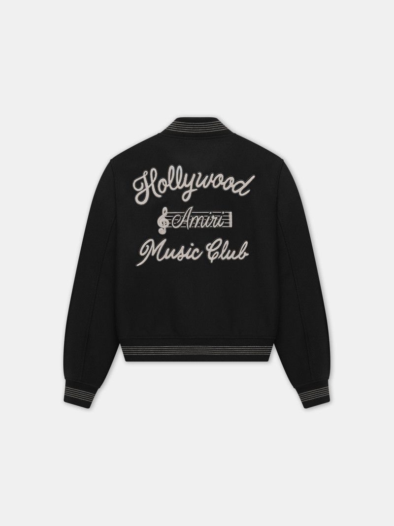 Amiri o1s1wg110526 Hollywood Music Club Bomber Jacket in Black Size US L / EU 52-54 / 3 - 3 Thumbnail