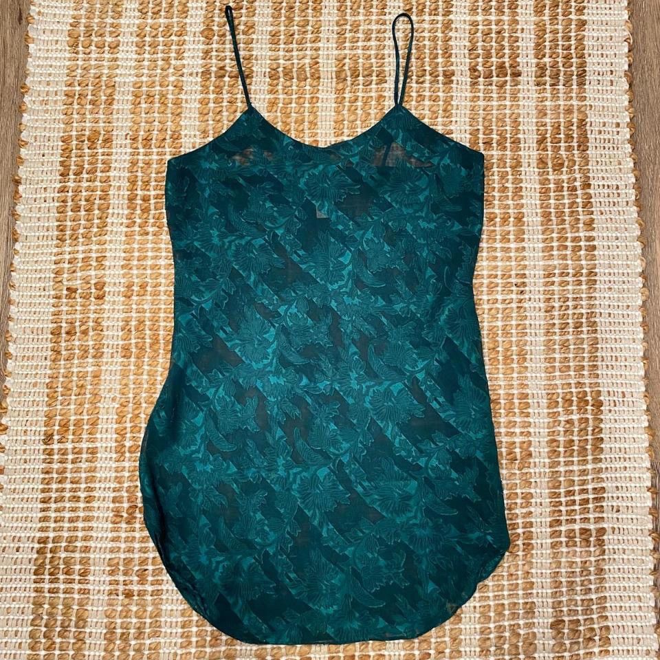 Other Vintage Inner Most Women's Green Slip Dress Size S / US 4 / IT 40 - 8 Thumbnail