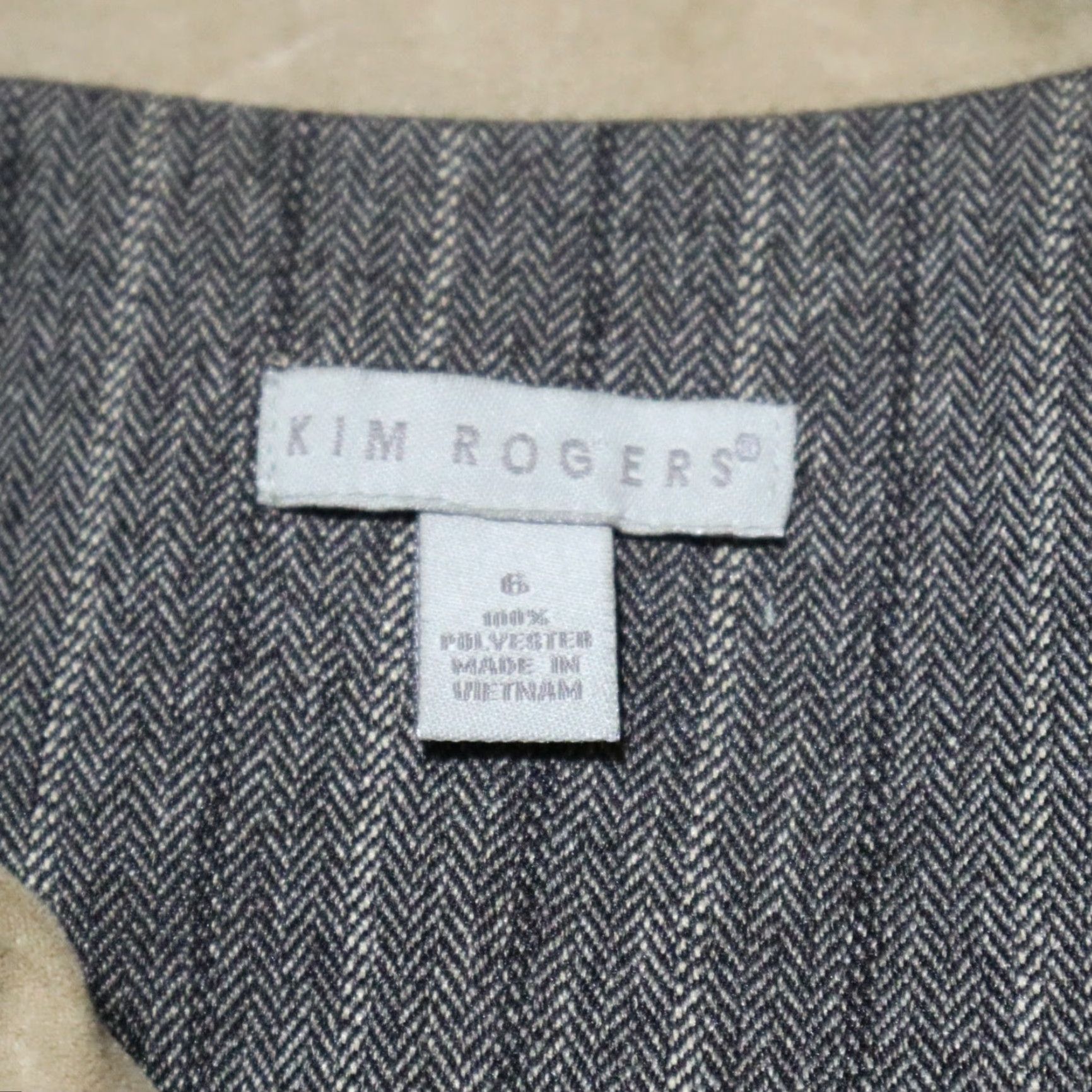 Vintage Kim Rogers Signature Women's Blazer Jacket Size 6 / Small Brown Knit Dress Coat? Size S / US 4 / IT 40 - 4 Thumbnail