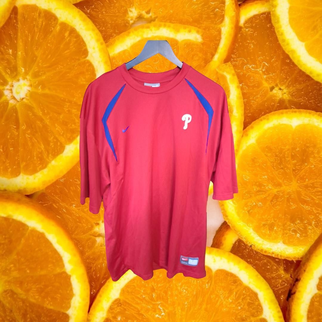 Nike Phillies Nike Red and Blue Shirt Size XL Size US XL / EU 56 / 4 - 1 Thumbnail
