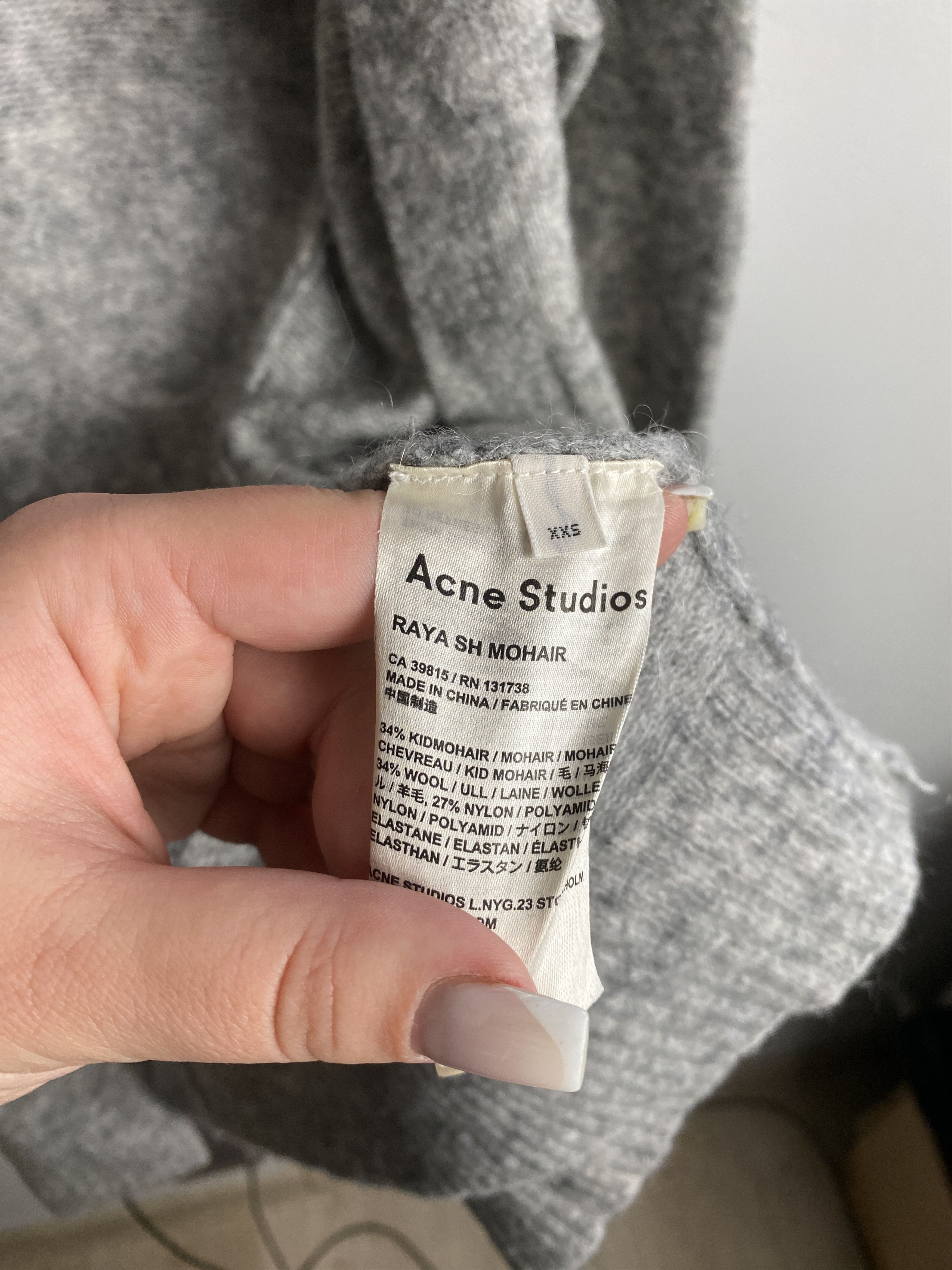 Acne Studios Acne Studios Raya SH Mohair wool cardigan Size XXS / US 00 / IT 34 - 5 Thumbnail