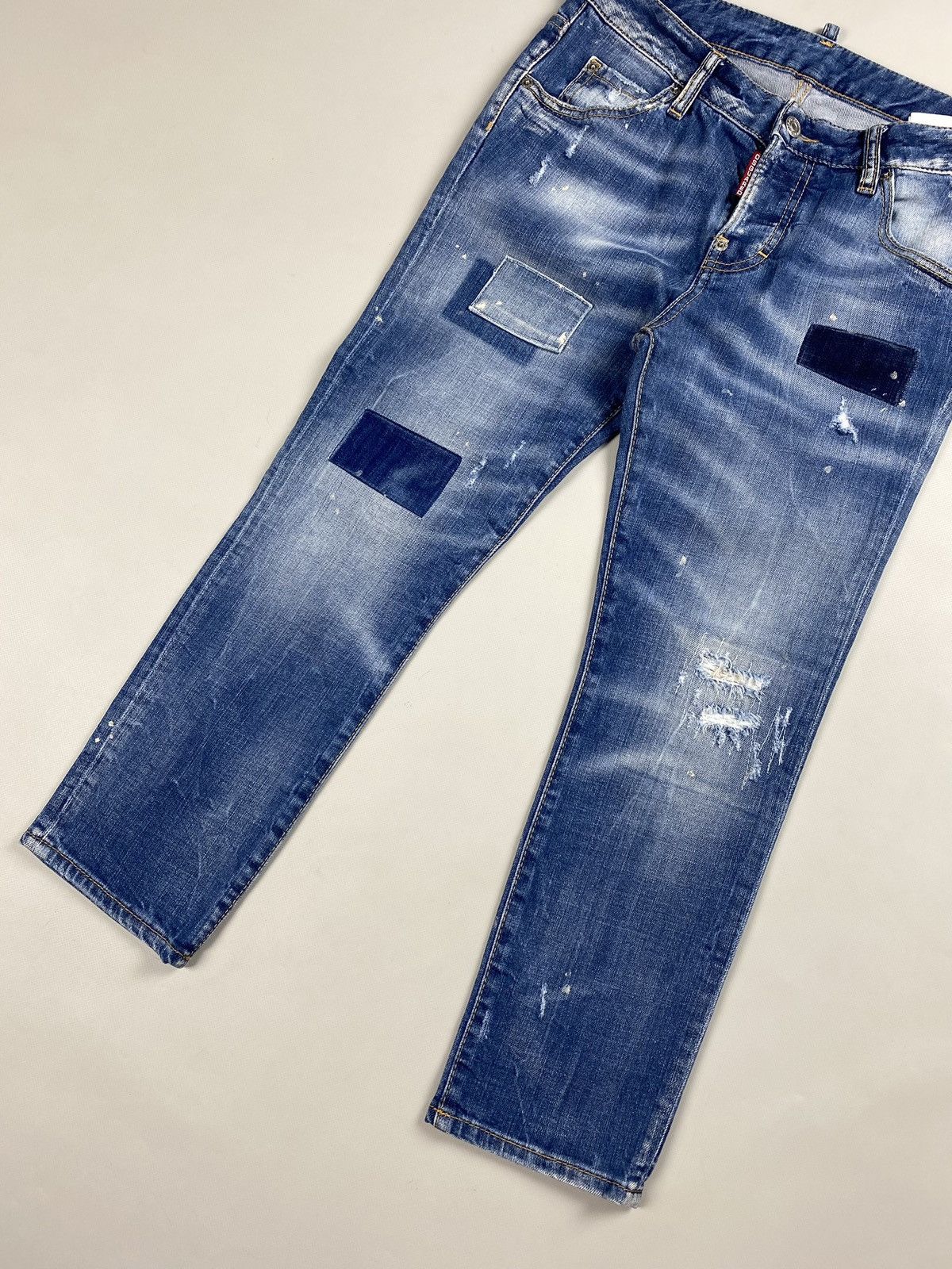 Designer × Dsquared2 Dsquared ladies distressed denim cropped jeans size 38 Size 26" / US 2 / IT 38 - 3 Thumbnail